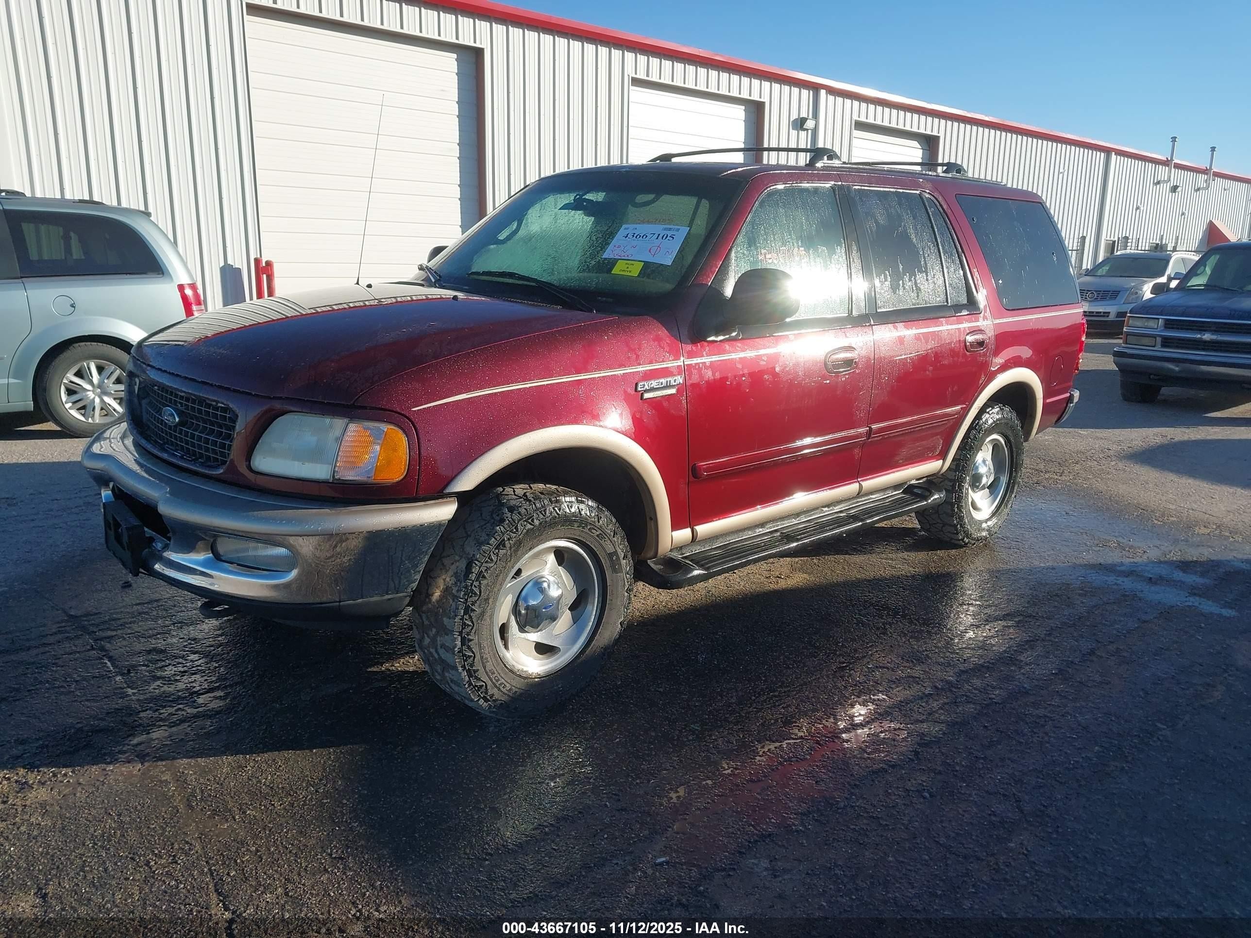 1997 Ford Expedition Eddie Bauer/xlt Бордовый vin: 1FMFU18L1VLC03919