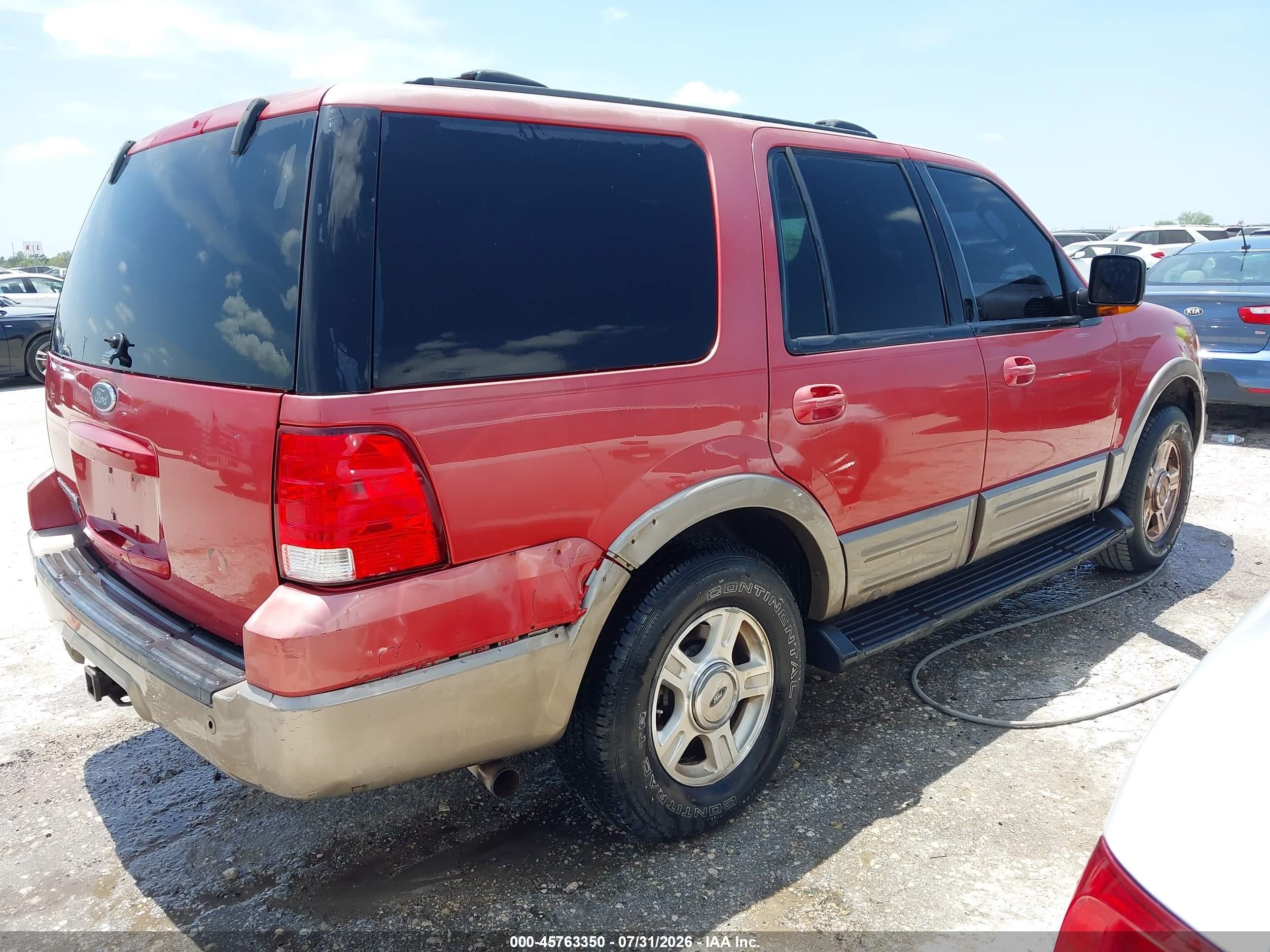 2003 Ford Expedition Eddie Bauer Красный vin: 1FMFU18L23LB37314