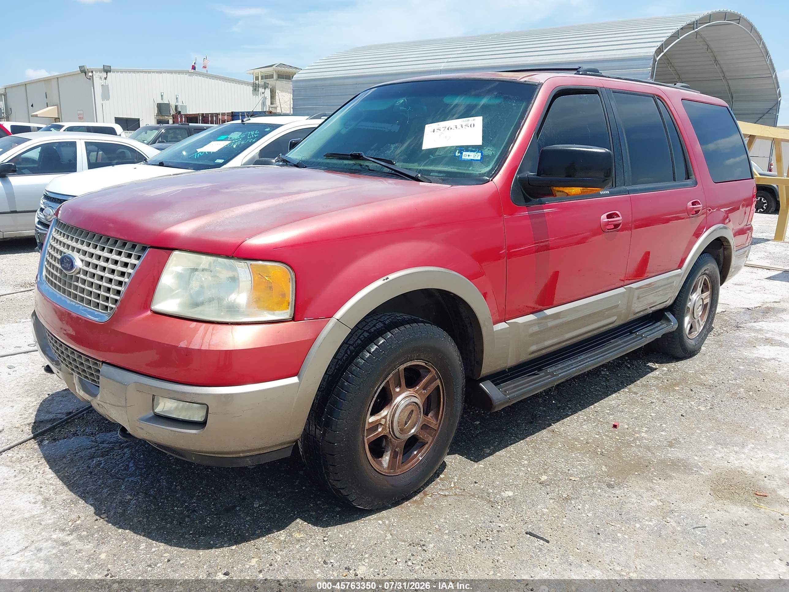 2003 Ford Expedition Eddie Bauer Красный vin: 1FMFU18L23LB37314