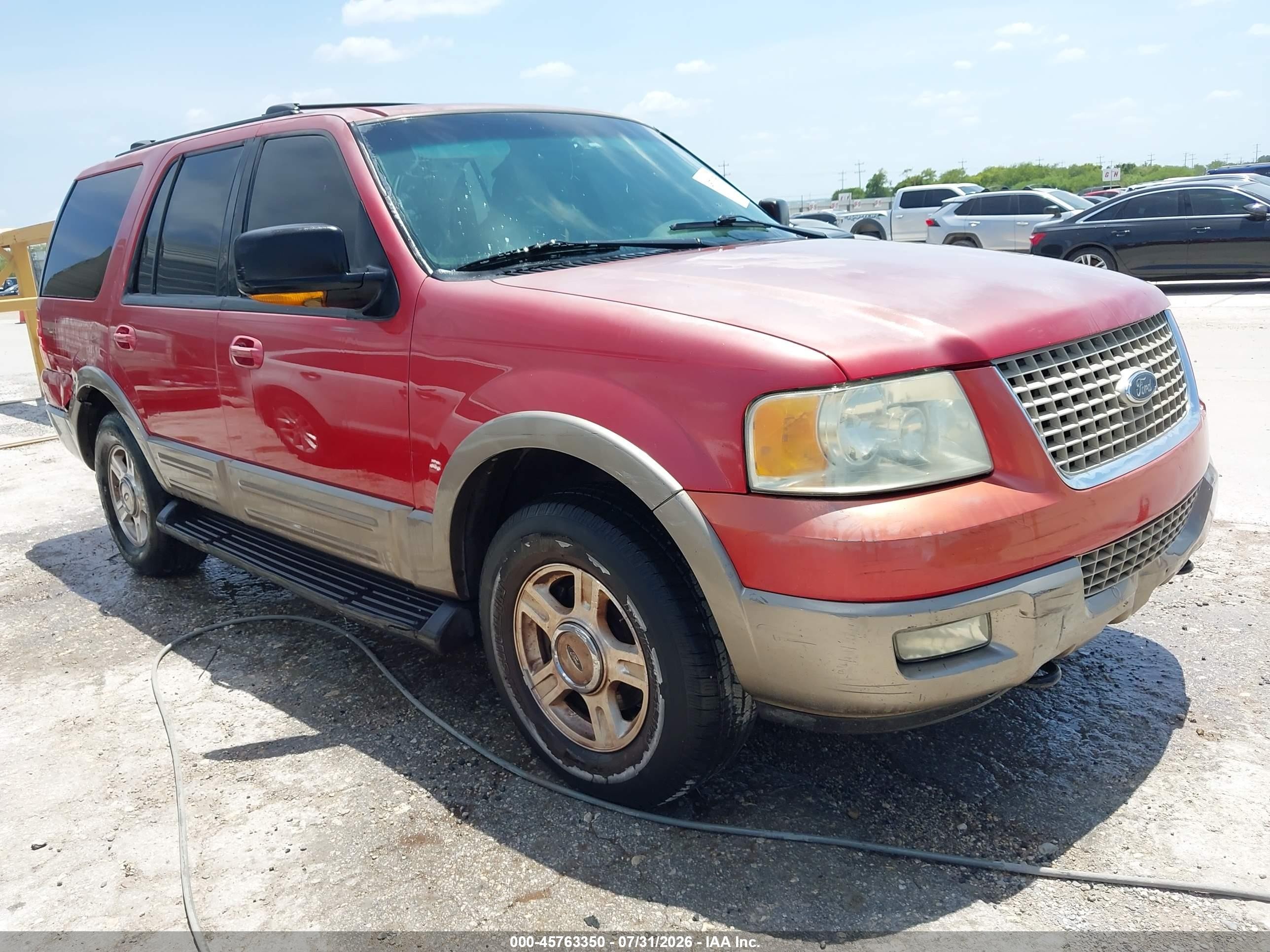 2003 Ford Expedition Eddie Bauer Red vin: 1FMFU18L23LB37314