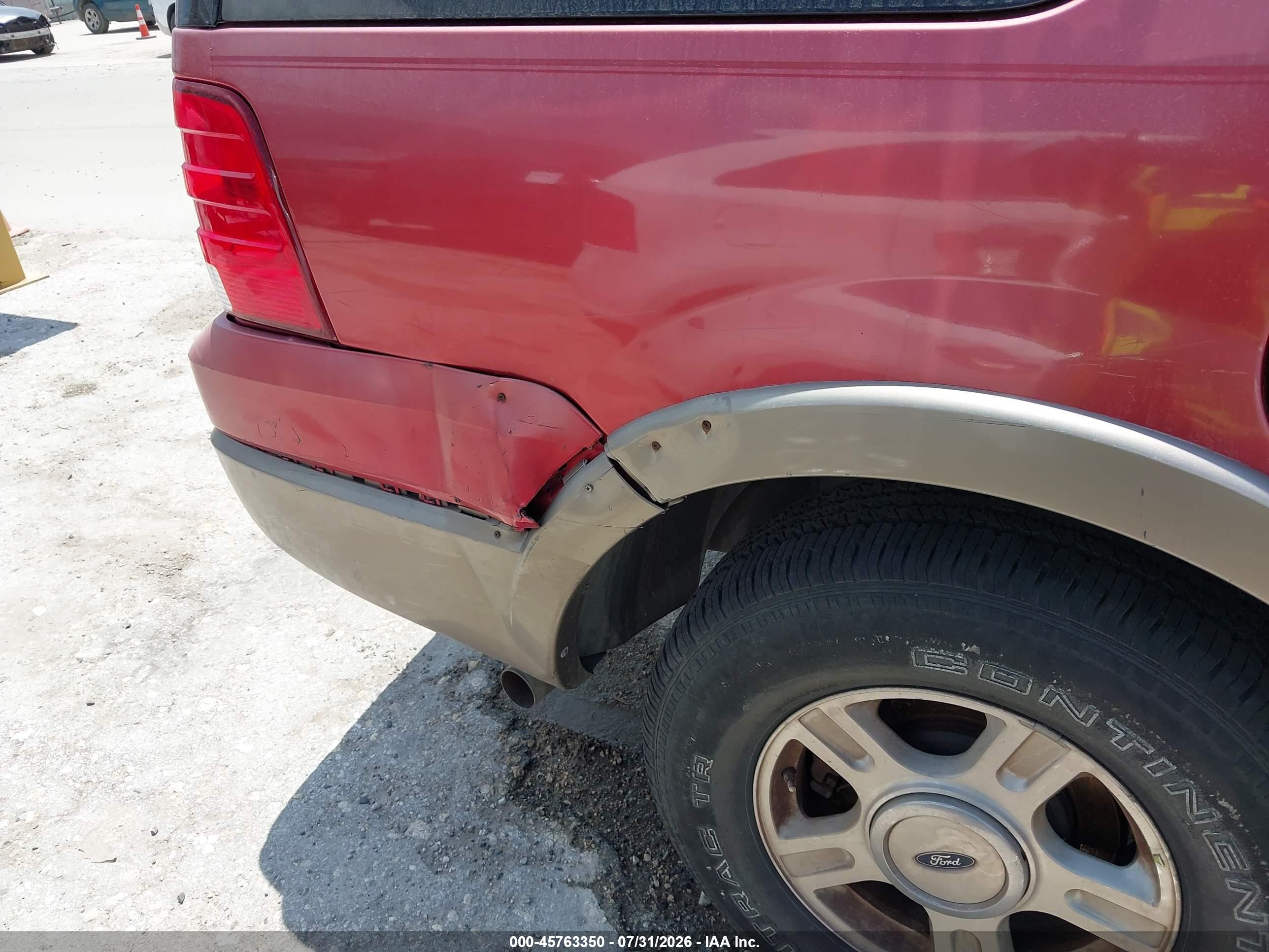 2003 Ford Expedition Eddie Bauer Красный vin: 1FMFU18L23LB37314