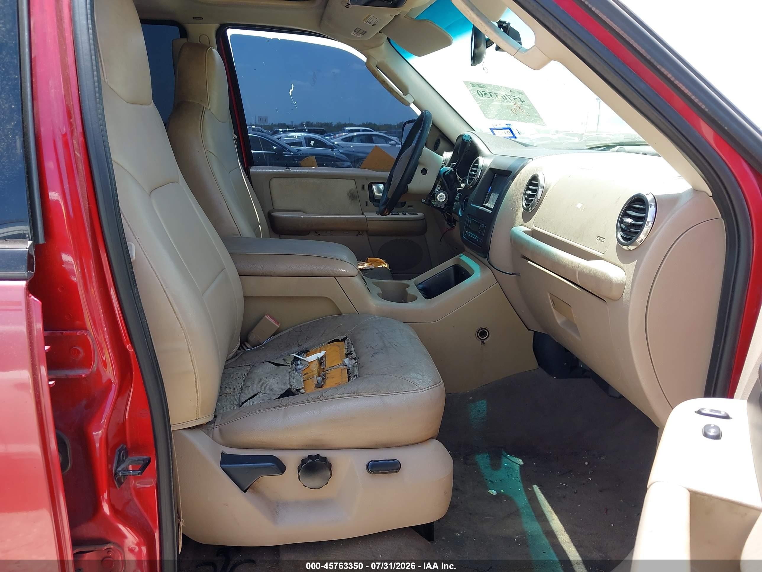 2003 Ford Expedition Eddie Bauer Красный vin: 1FMFU18L23LB37314