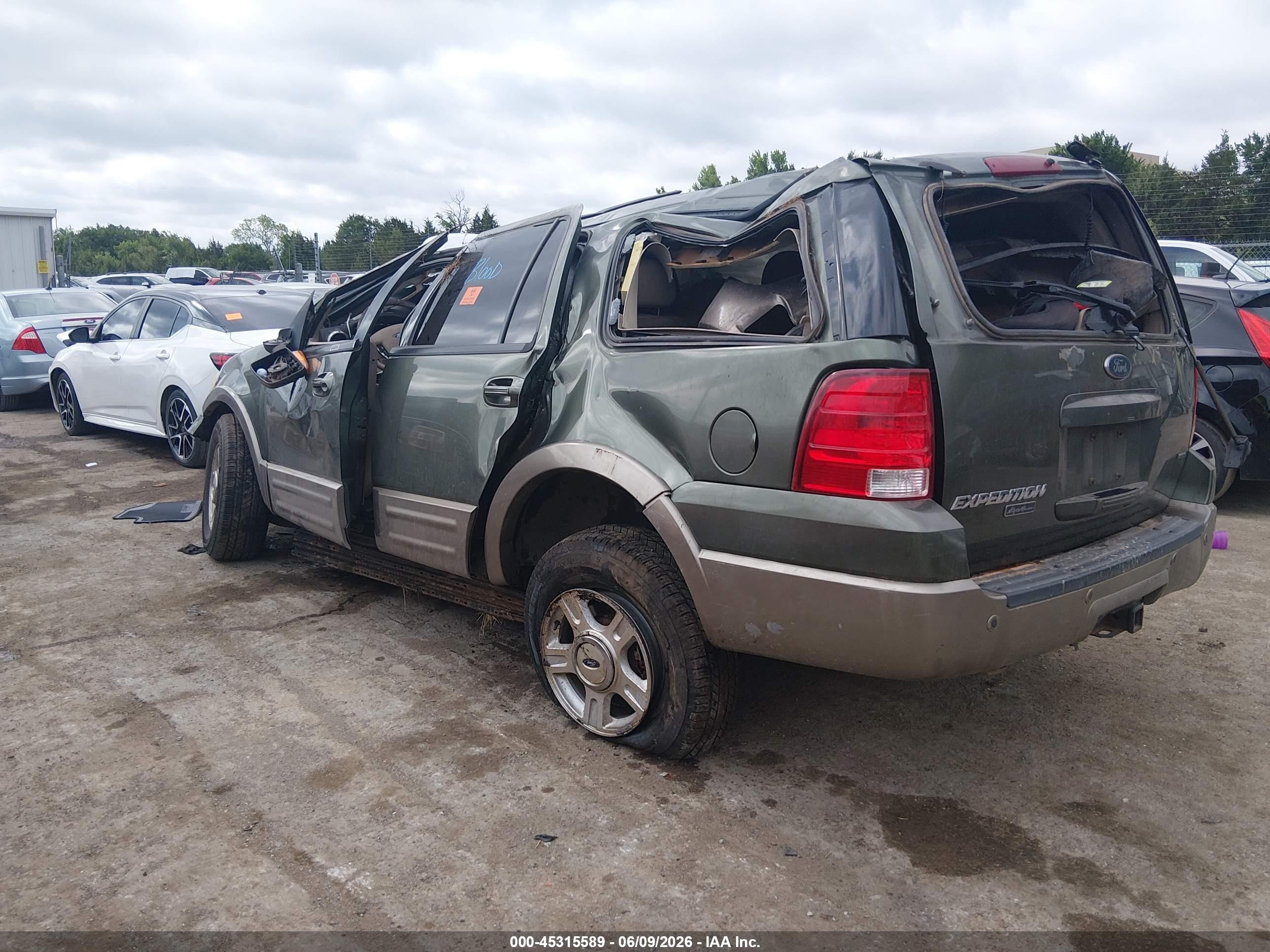 2003 Ford Expedition Eddie Bauer Green vin: 1FMFU18L23LB79322