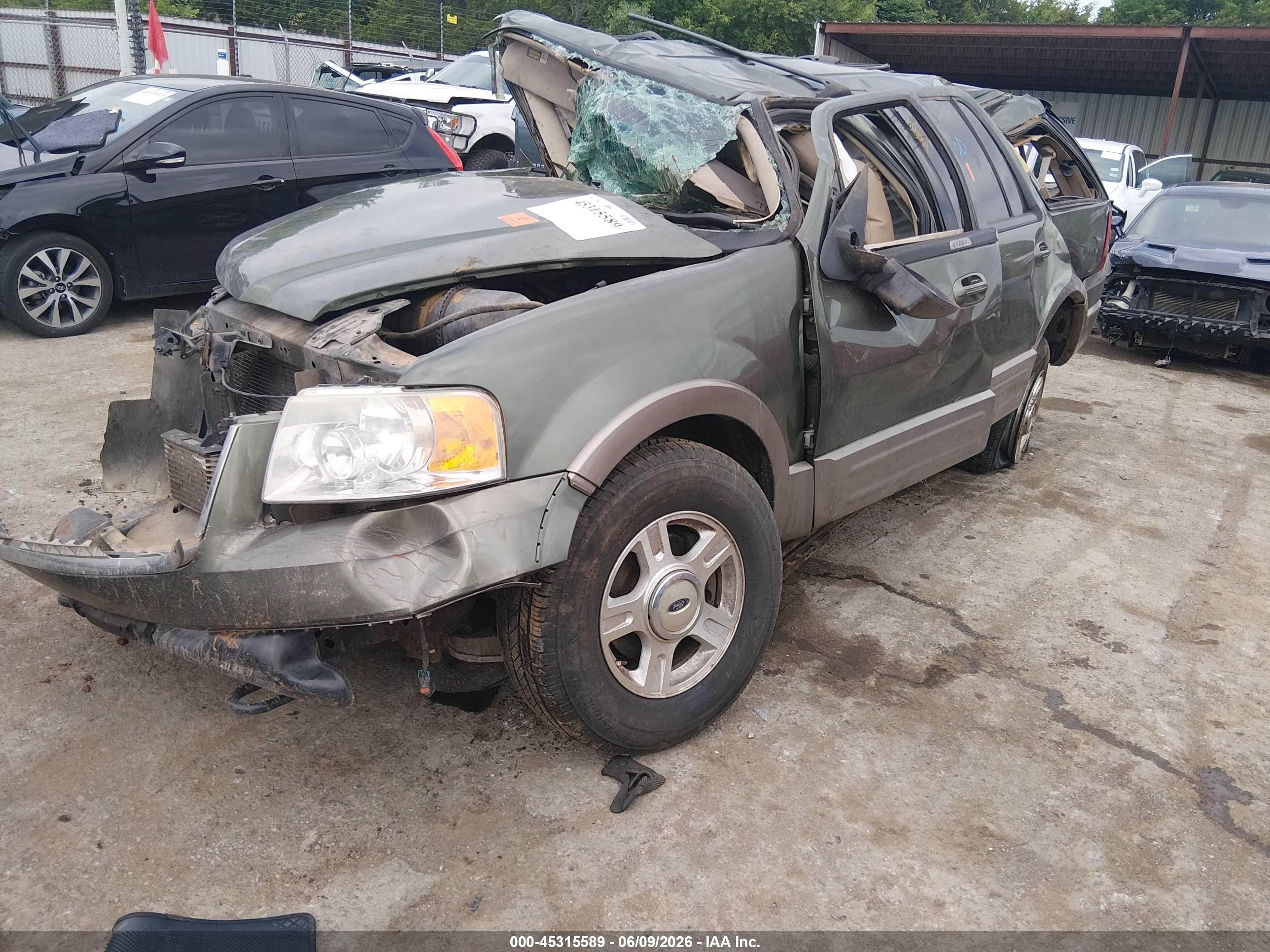 2003 Ford Expedition Eddie Bauer Green vin: 1FMFU18L23LB79322