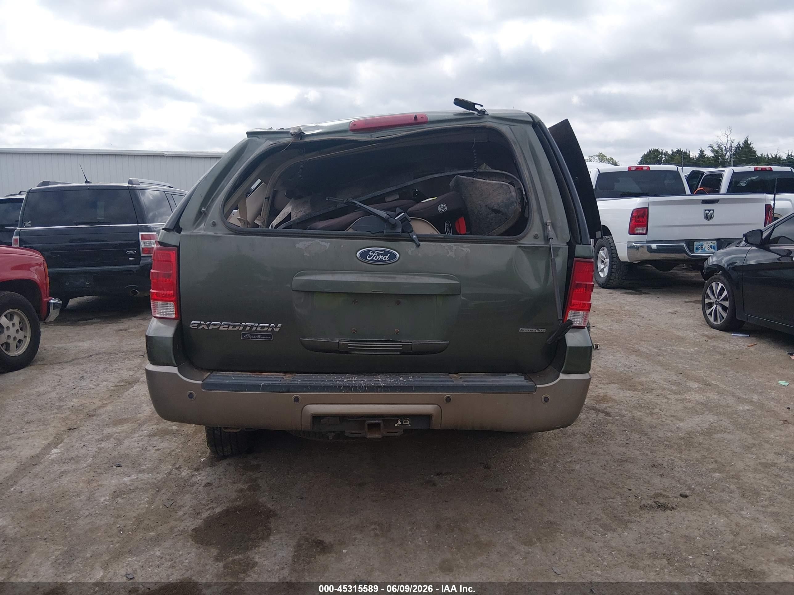 2003 Ford Expedition Eddie Bauer Green vin: 1FMFU18L23LB79322
