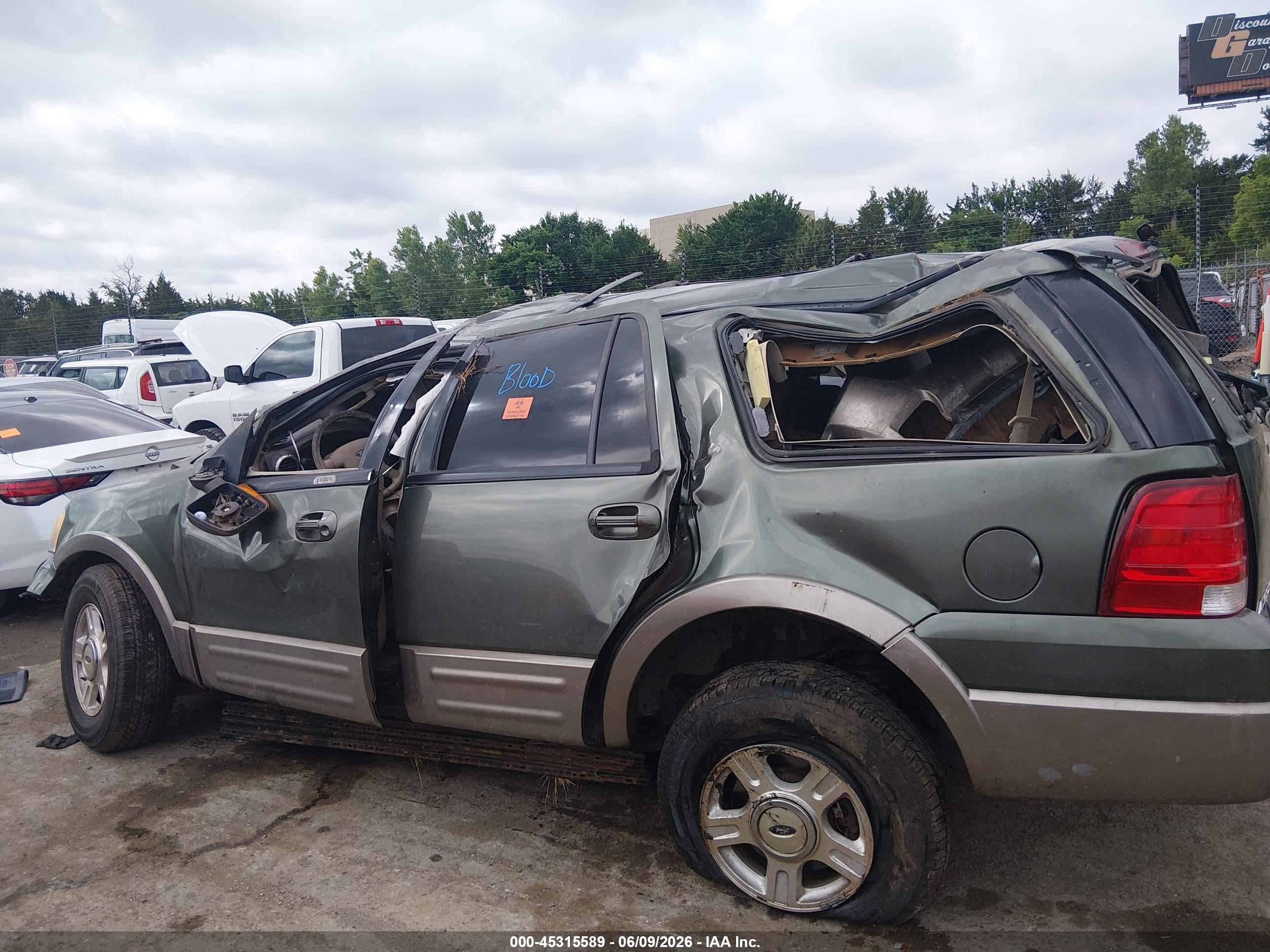 2003 Ford Expedition Eddie Bauer Green vin: 1FMFU18L23LB79322