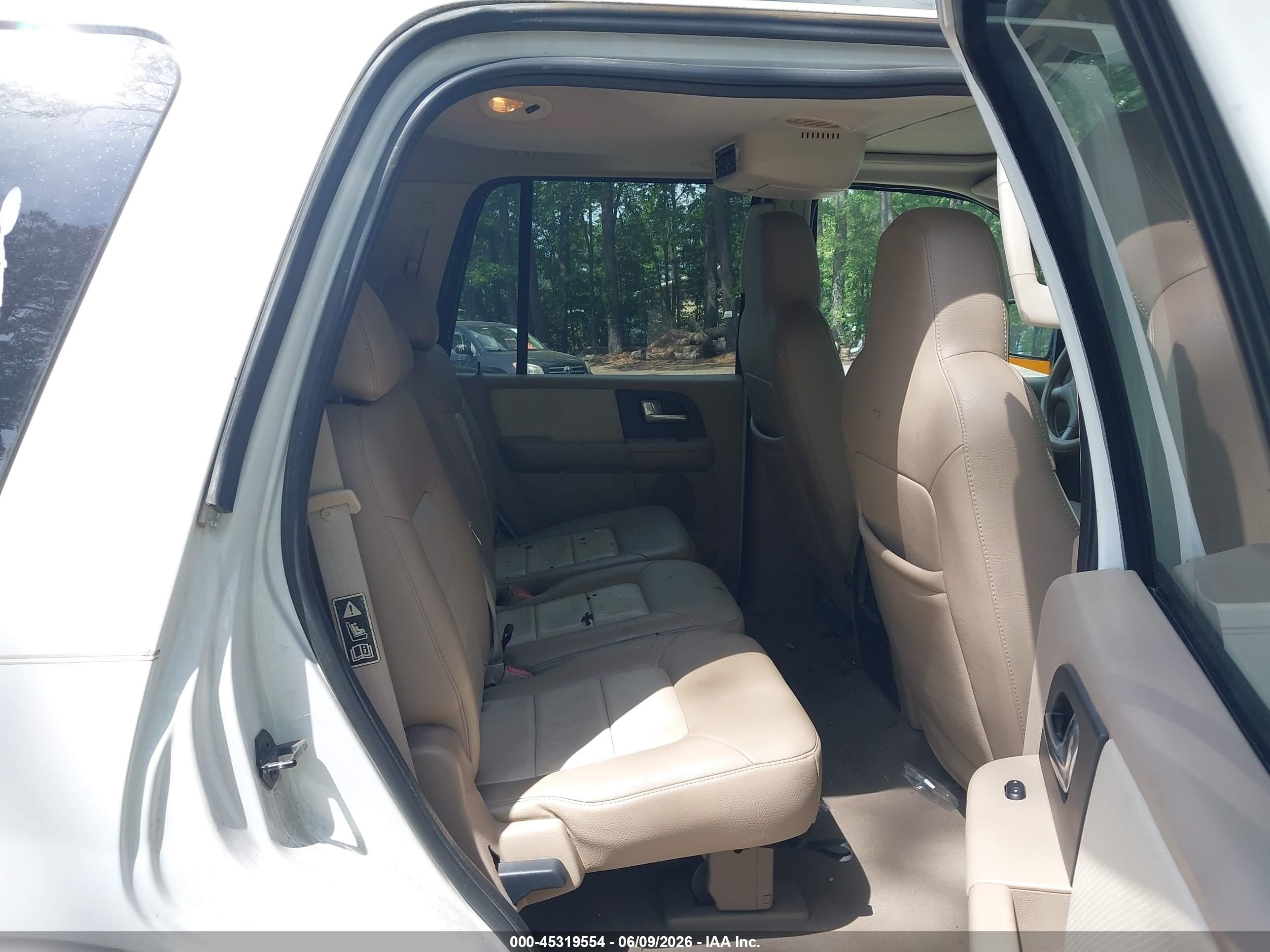 2003 Ford Expedition Eddie Bauer White vin: 1FMFU18L23LB97030