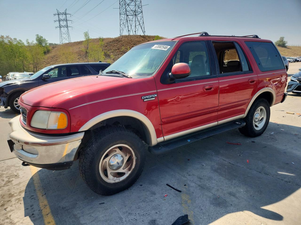 1997 Ford Expedition Red vin: 1FMFU18L2VLA69664