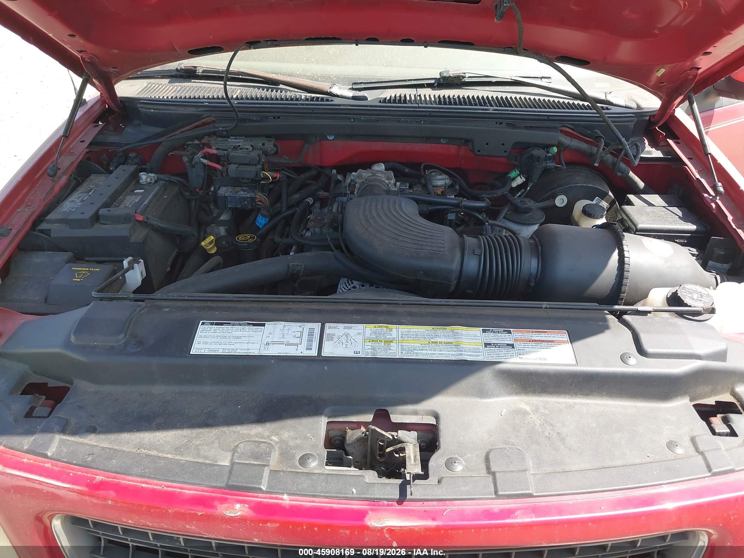 1997 Ford Expedition Eddie Bauer/xlt Red vin: 1FMFU18L2VLB42807