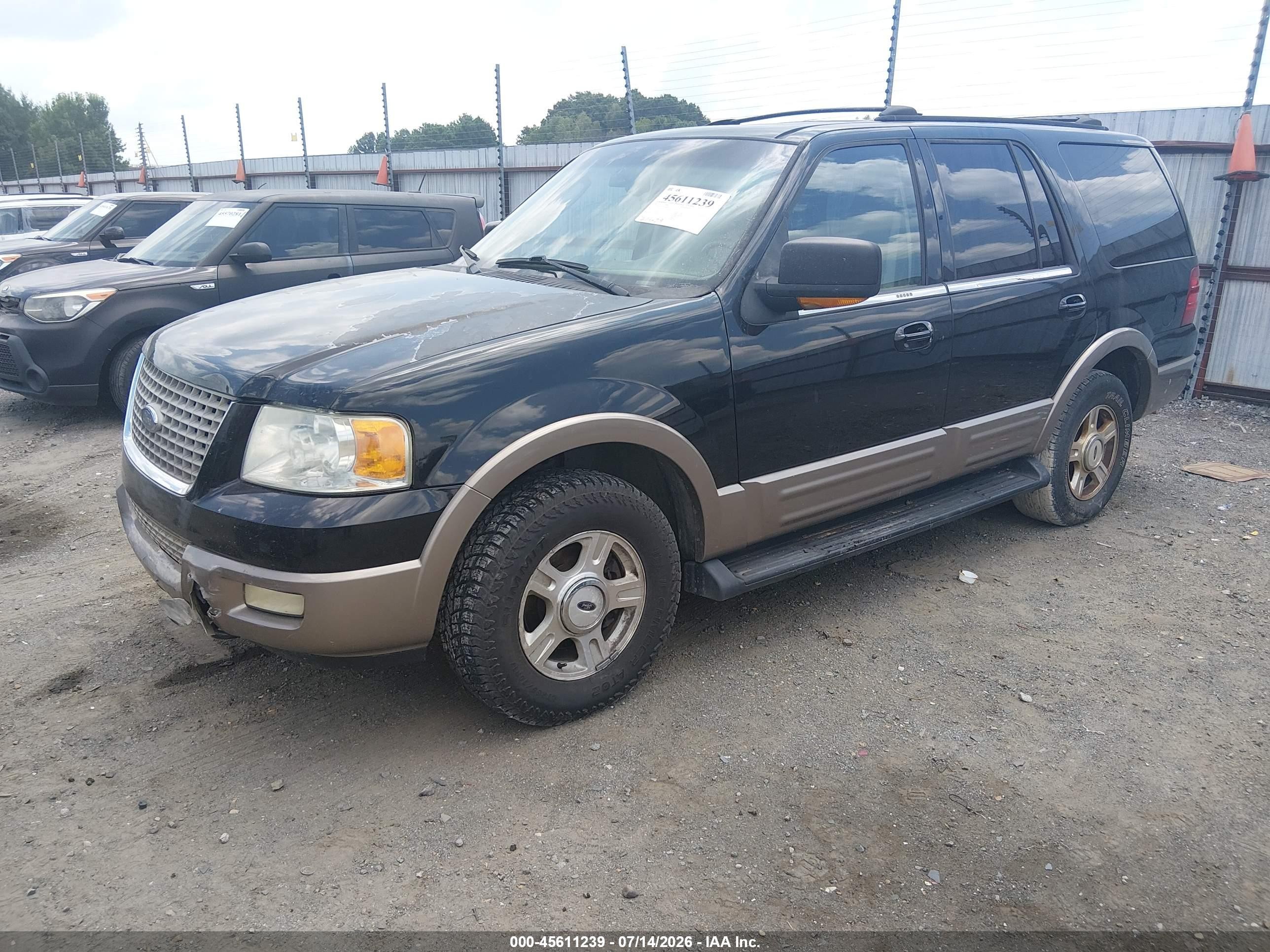2003 Ford Expedition Eddie Bauer Черный vin: 1FMFU18L33LA80802