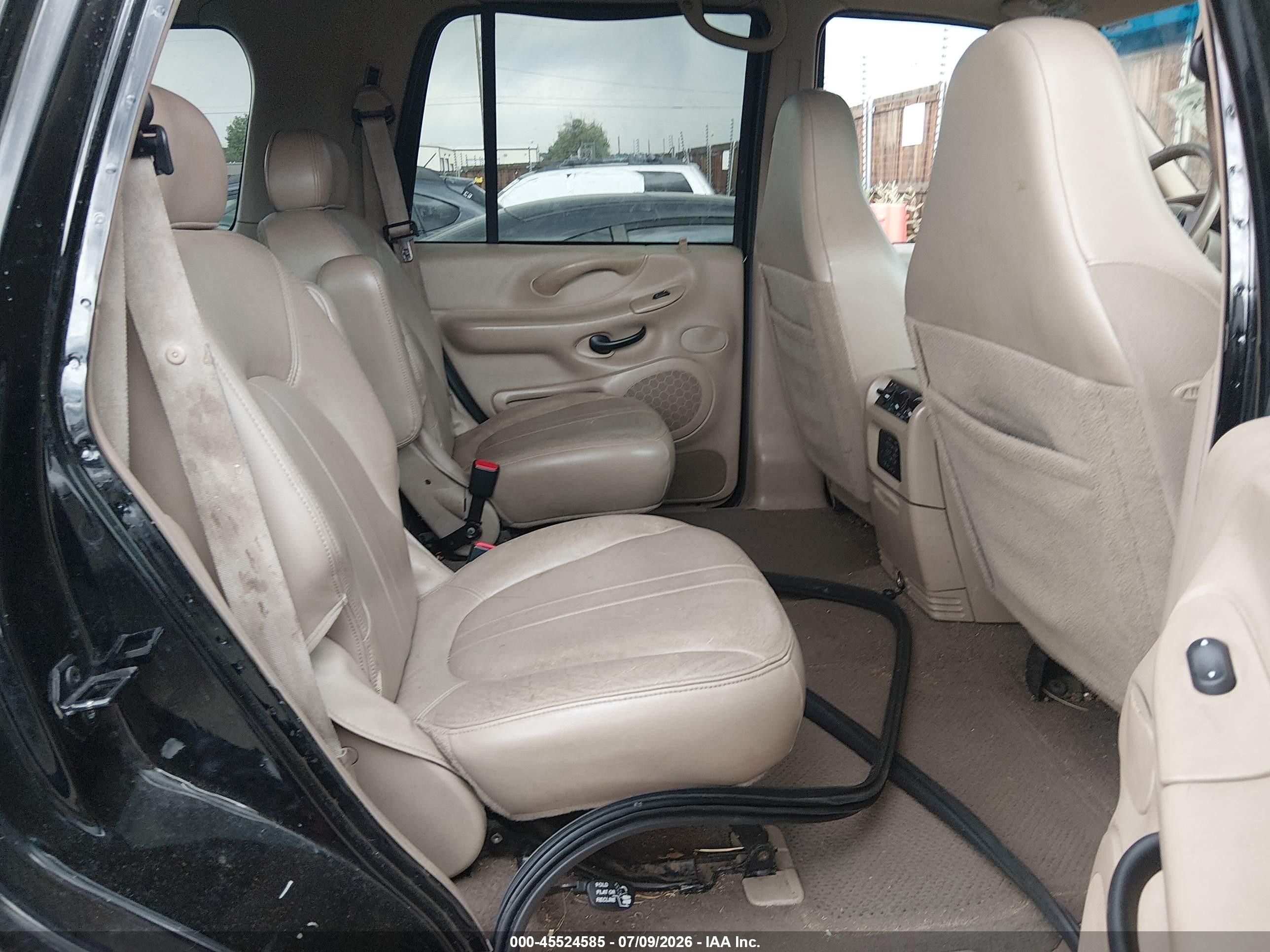 2002 Ford Expedition Eddie Bauer Black vin: 1FMFU18L42LA60170