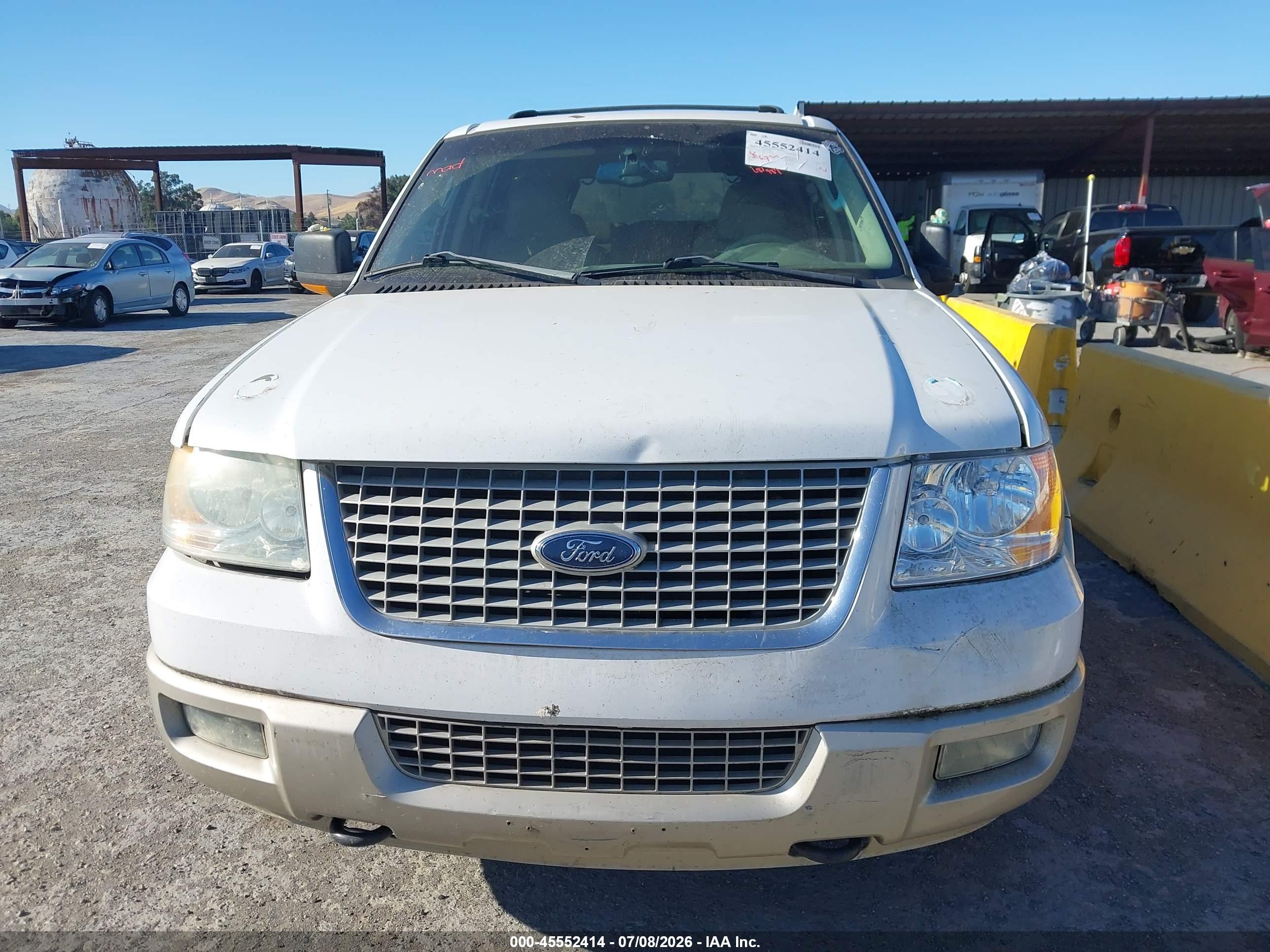 2003 Ford Expedition Eddie Bauer White vin: 1FMFU18L63LC04819