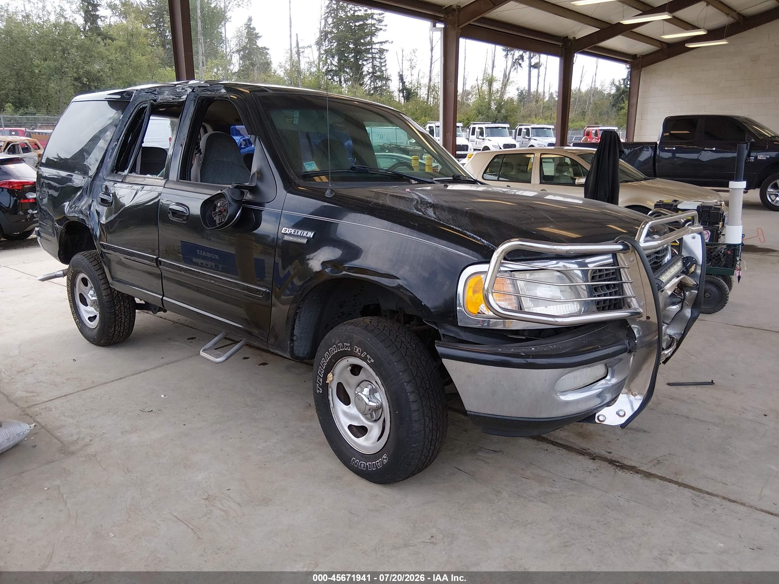1997 Ford Expedition Eddie Bauer/xlt Black vin: 1FMFU18L6VLB81884
