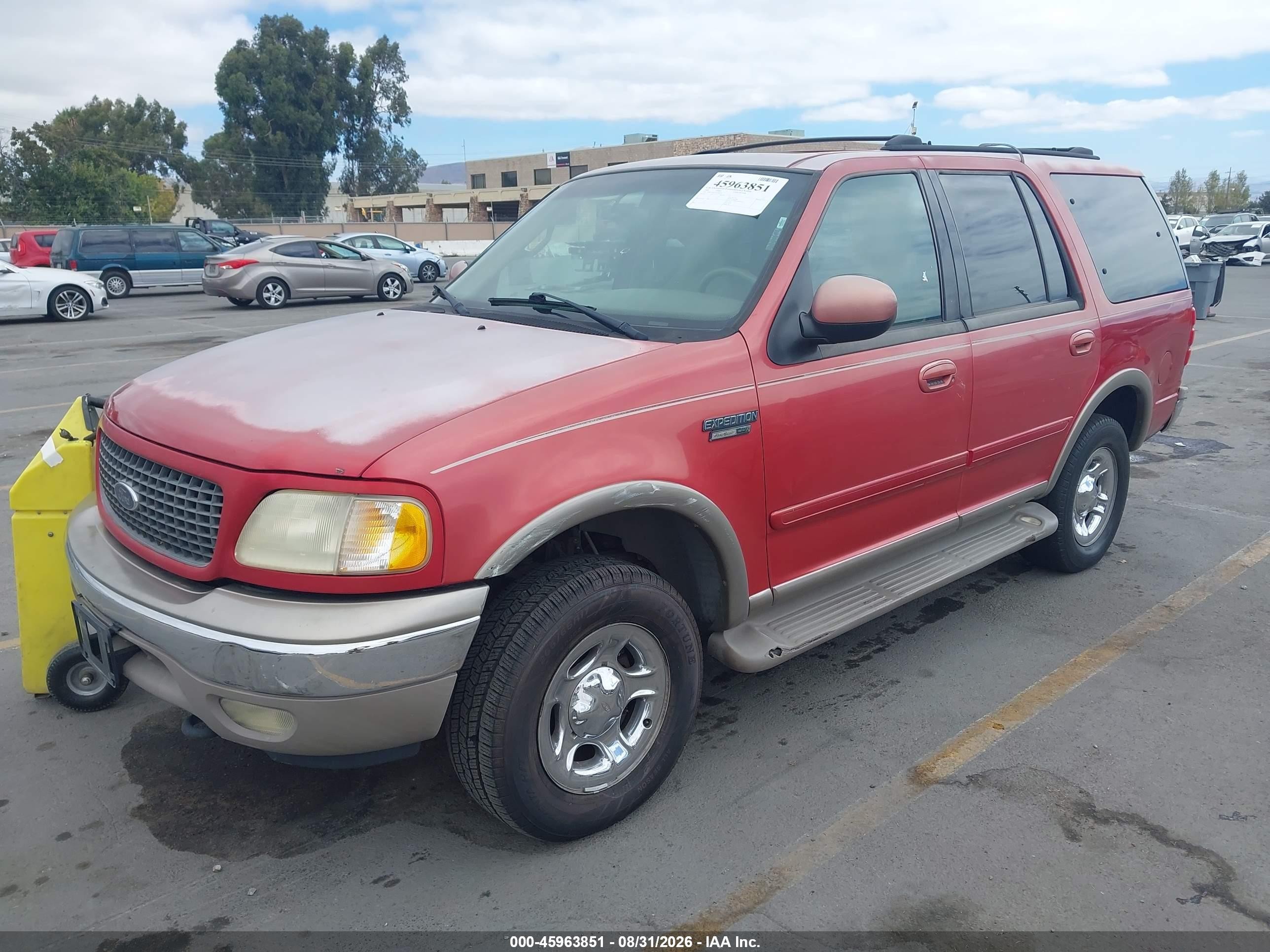 2000 Ford Expedition Eddie Bauer Red vin: 1FMFU18L6YLC24219