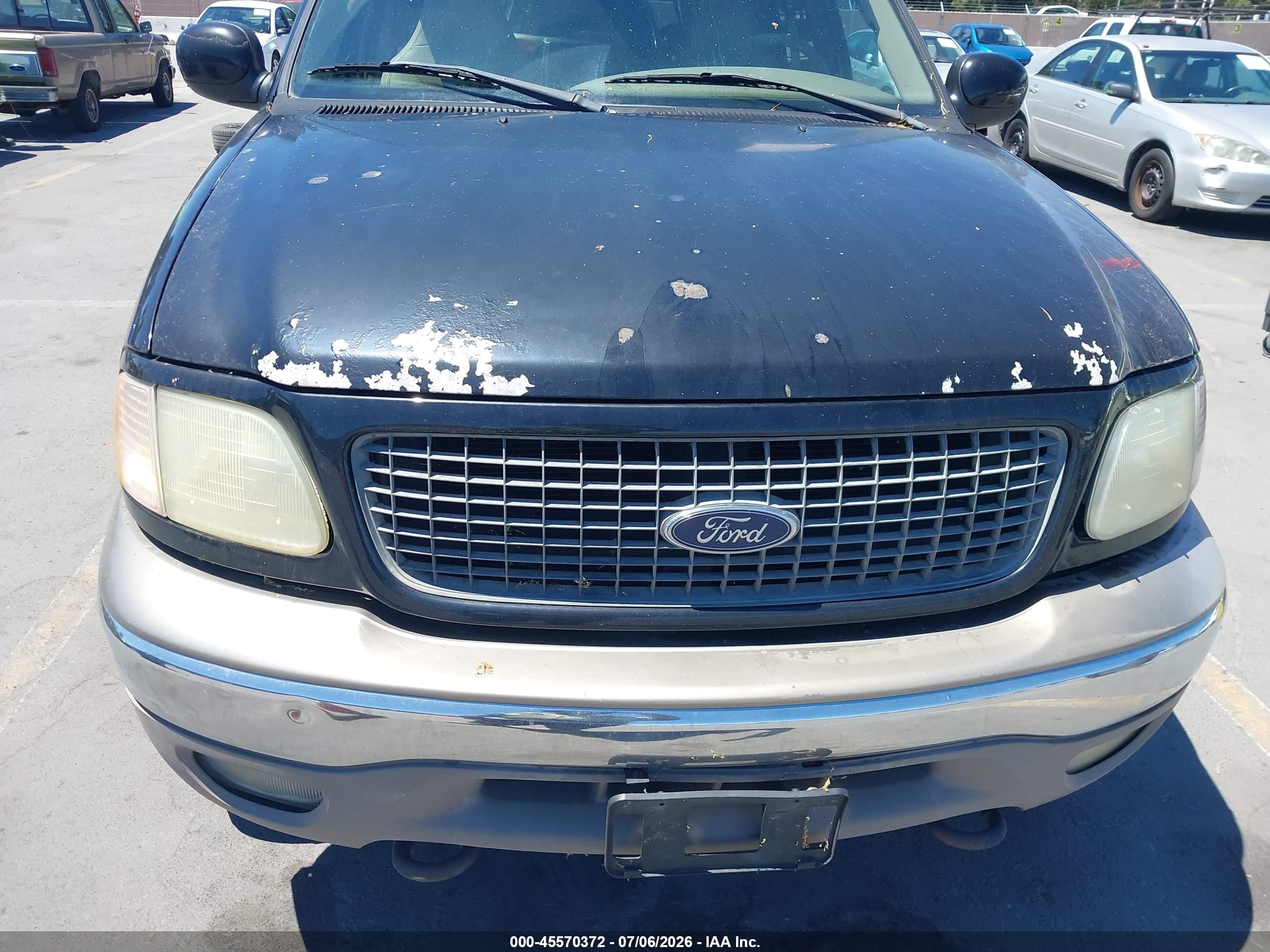 2002 Ford Expedition Eddie Bauer Black vin: 1FMFU18L72LA21167