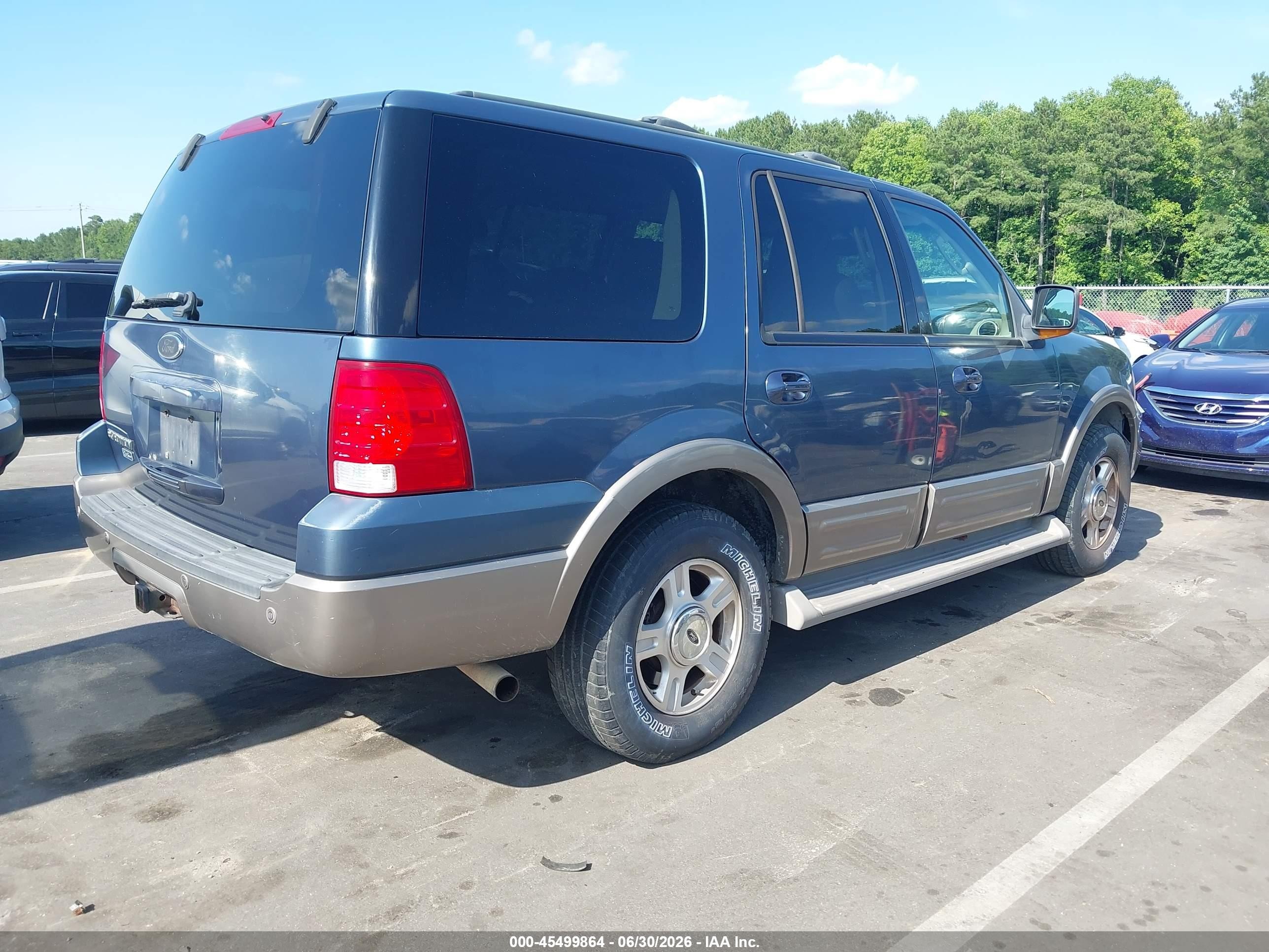 2003 Ford Expedition Eddie Bauer Gray vin: 1FMFU18L73LB74939