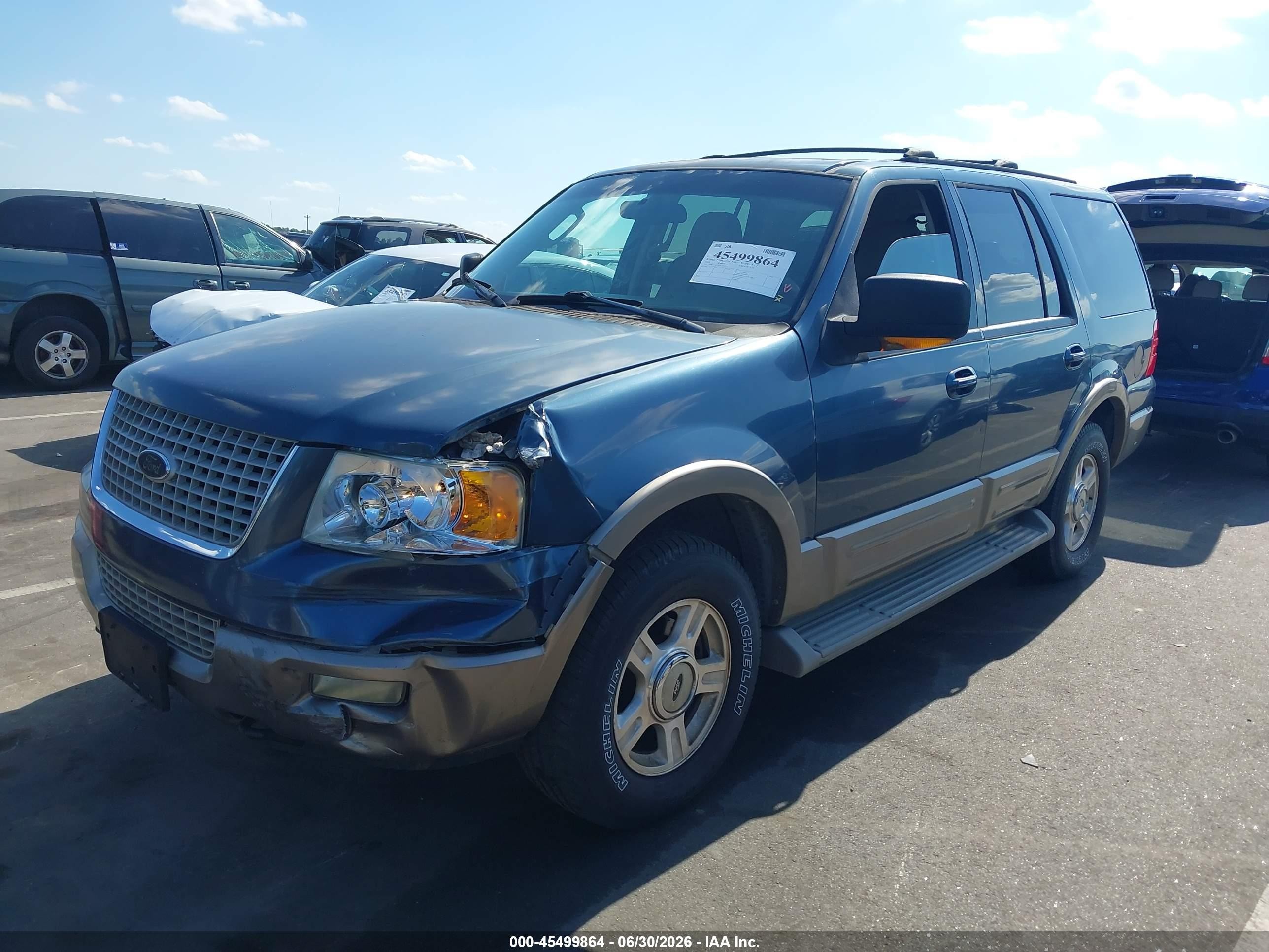 2003 Ford Expedition Eddie Bauer Gray vin: 1FMFU18L73LB74939