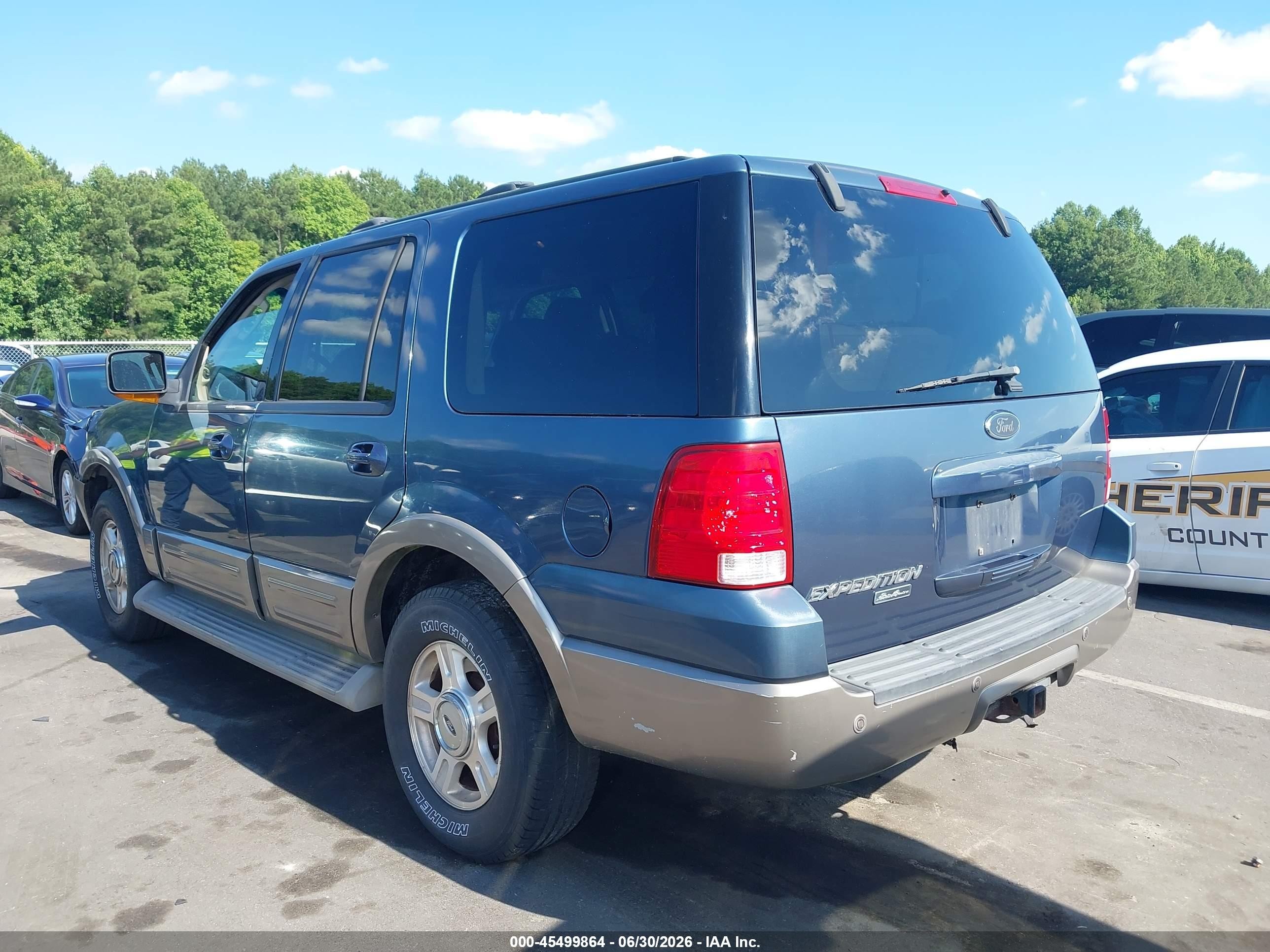 2003 Ford Expedition Eddie Bauer Gray vin: 1FMFU18L73LB74939