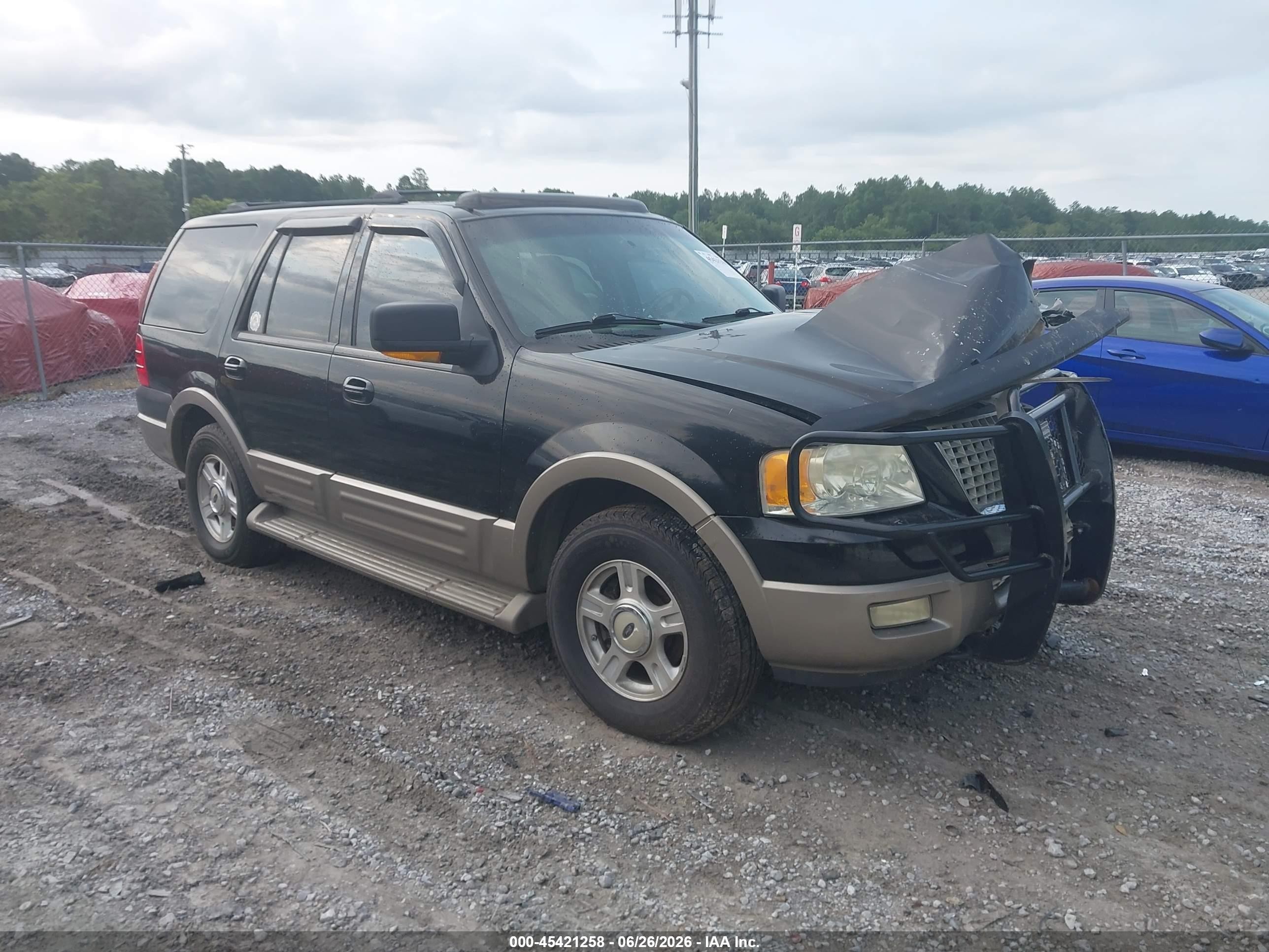 2003 Ford Expedition Eddie Bauer Black vin: 1FMFU18L83LB69152