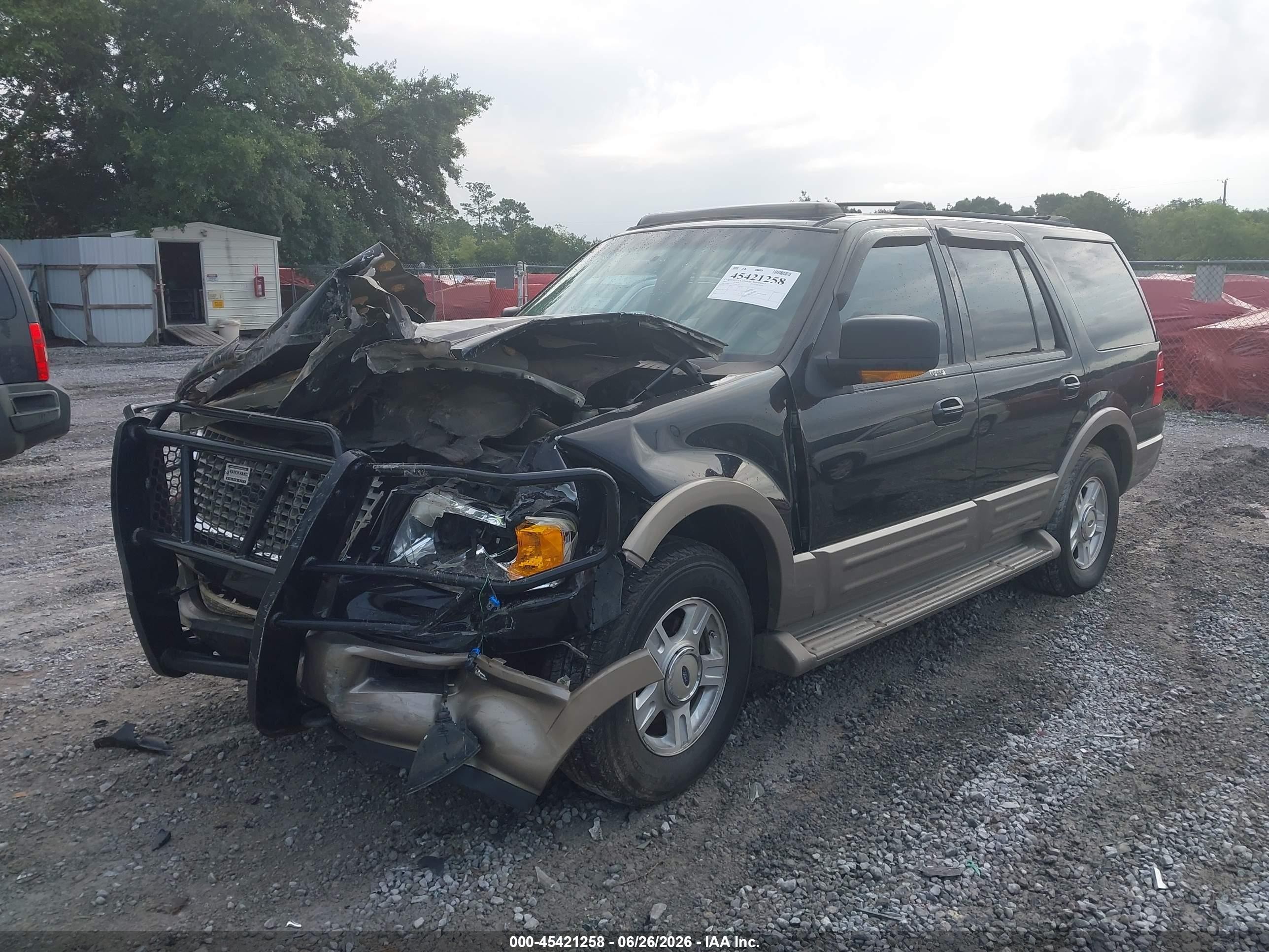 2003 Ford Expedition Eddie Bauer Black vin: 1FMFU18L83LB69152