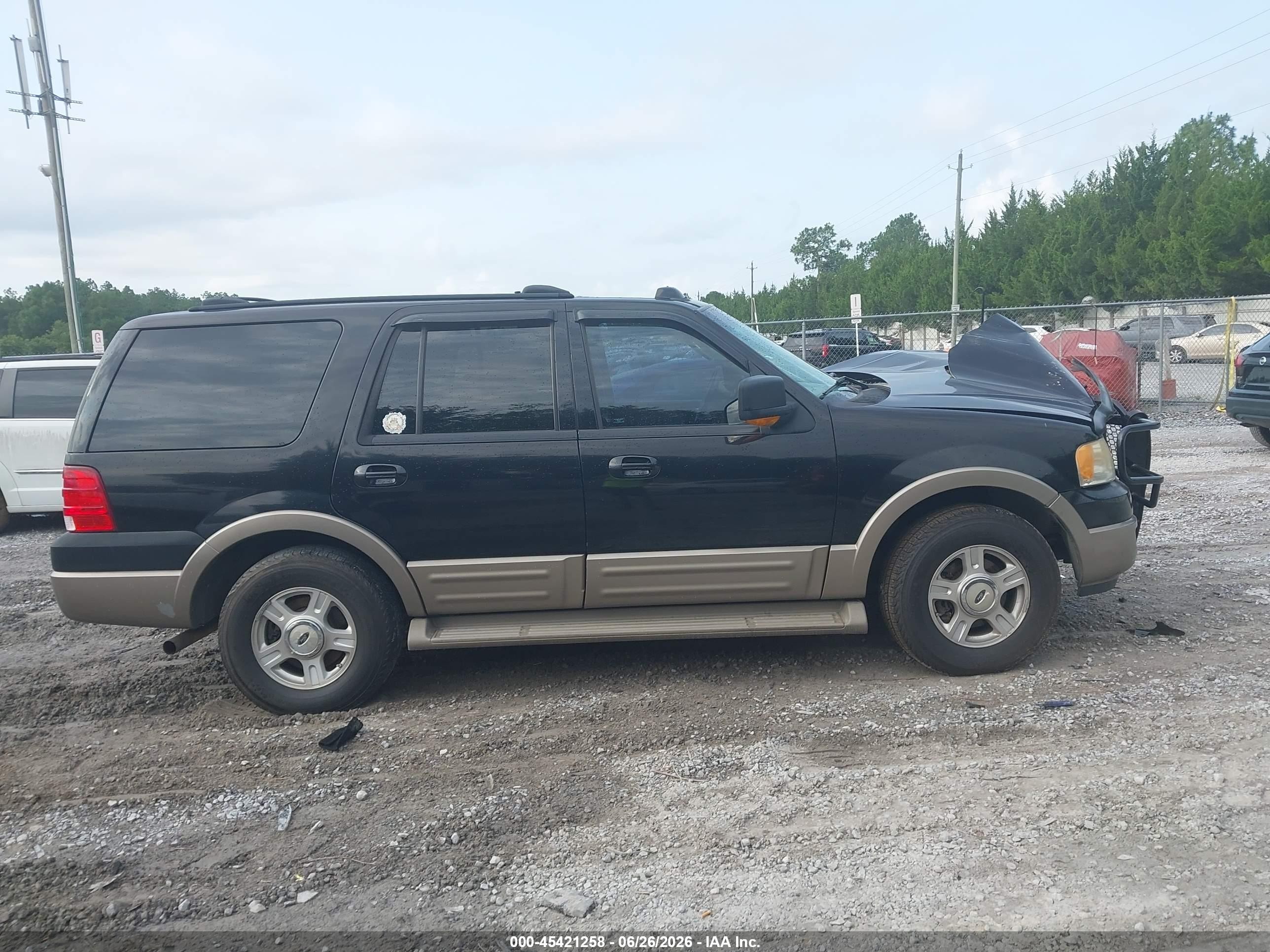 2003 Ford Expedition Eddie Bauer Black vin: 1FMFU18L83LB69152