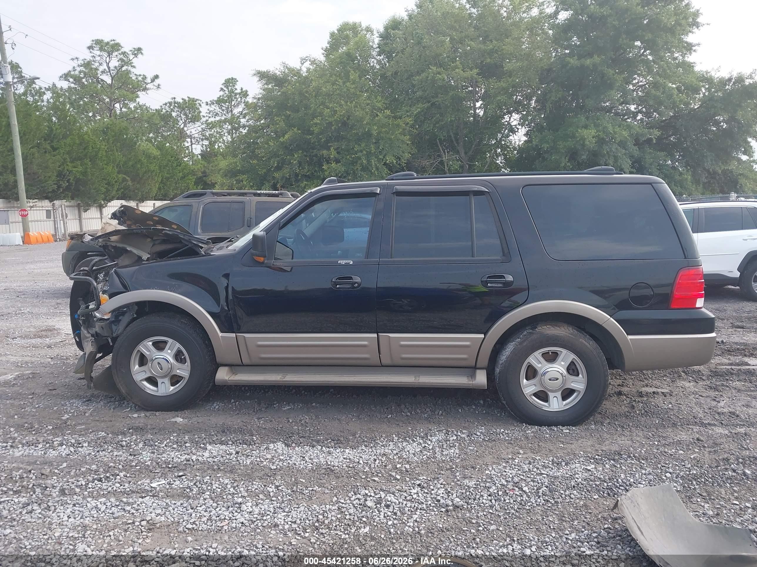2003 Ford Expedition Eddie Bauer Black vin: 1FMFU18L83LB69152