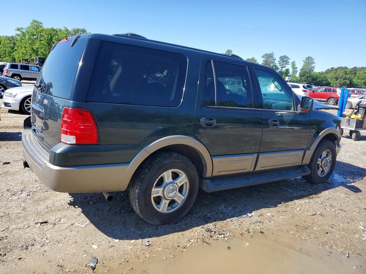 2003 Ford Expedition Eddie Bauer Green vin: 1FMFU18L93LB03273