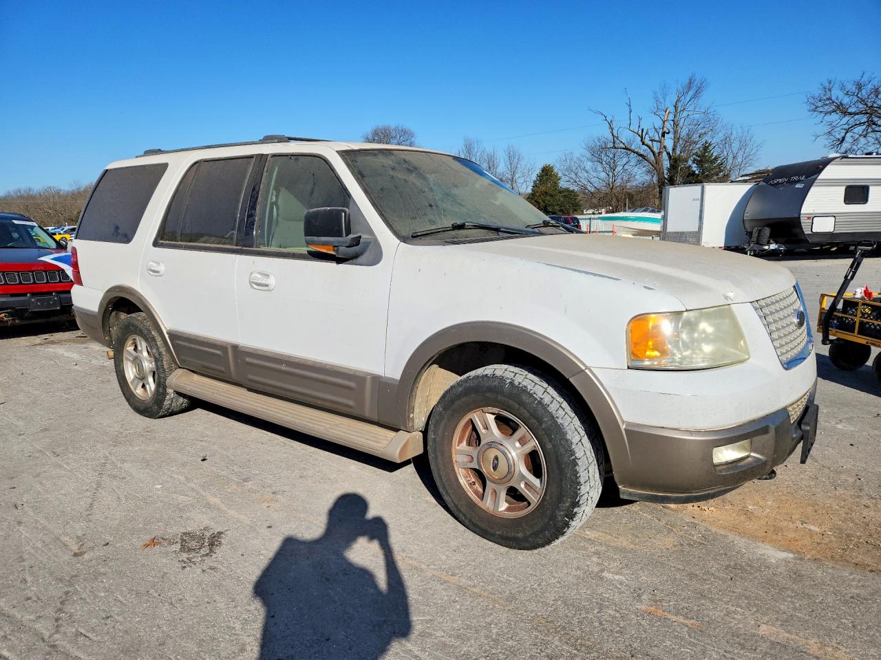 2003 Ford Expedition Eddie Bauer Белый vin: 1FMFU18L93LB96361