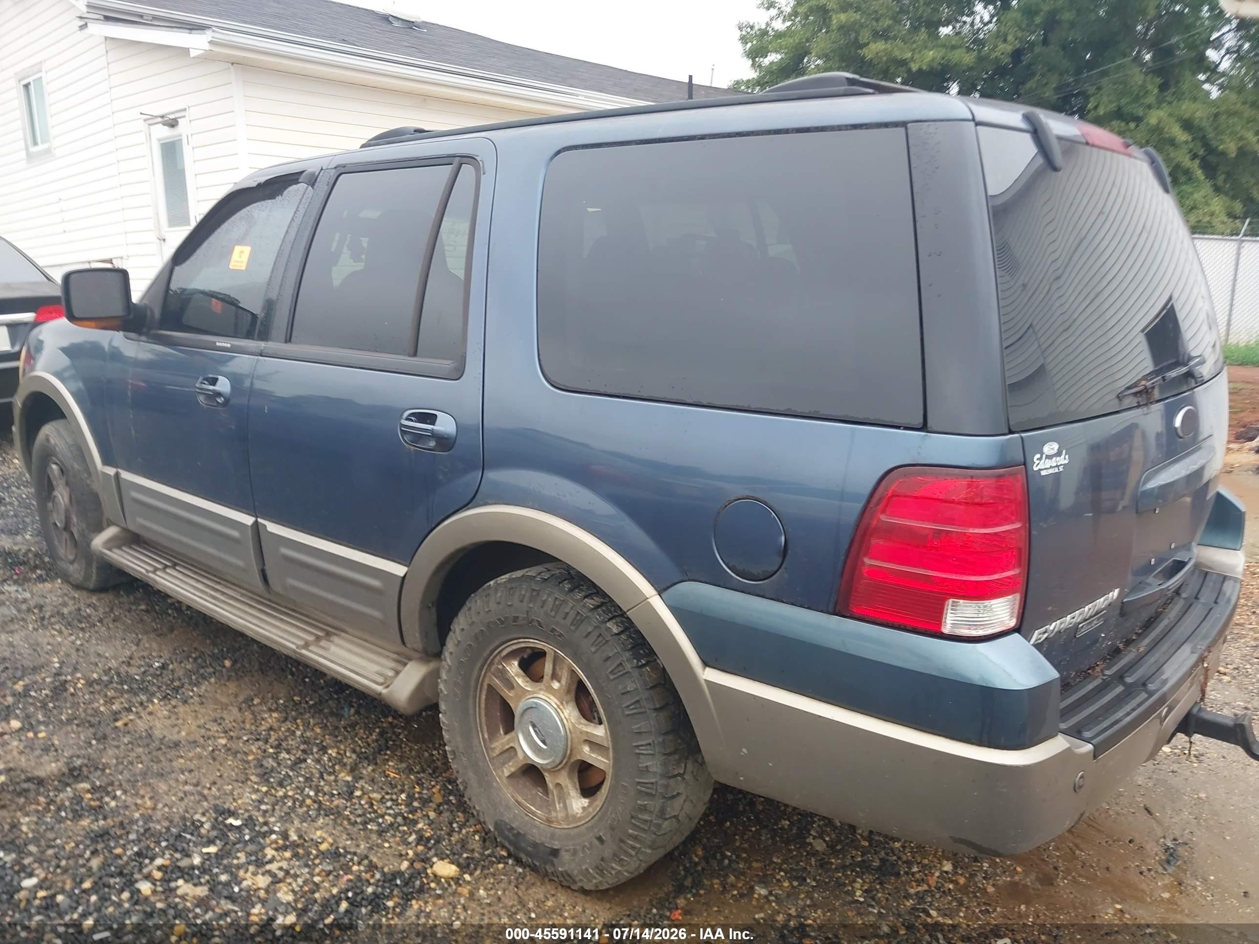 2004 Ford Expedition Eddie Bauer Blue vin: 1FMFU18L94LA48017