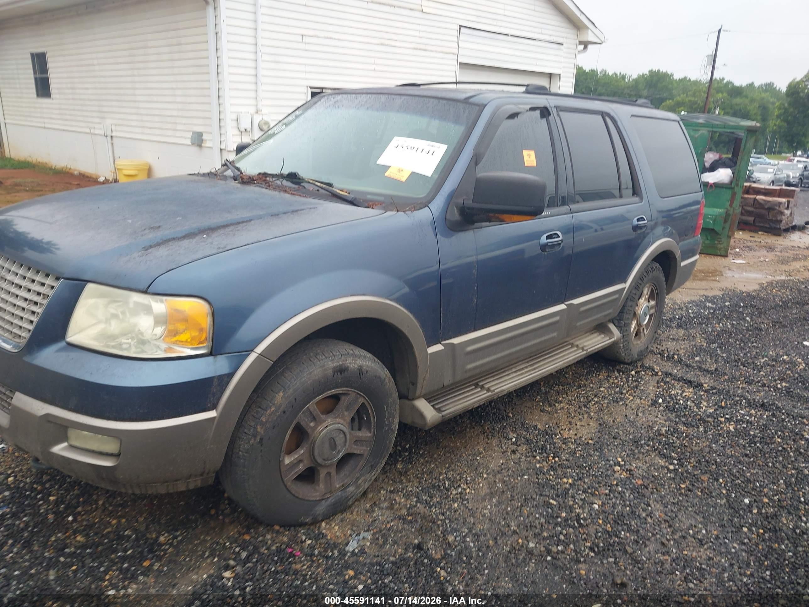 2004 Ford Expedition Eddie Bauer Blue vin: 1FMFU18L94LA48017