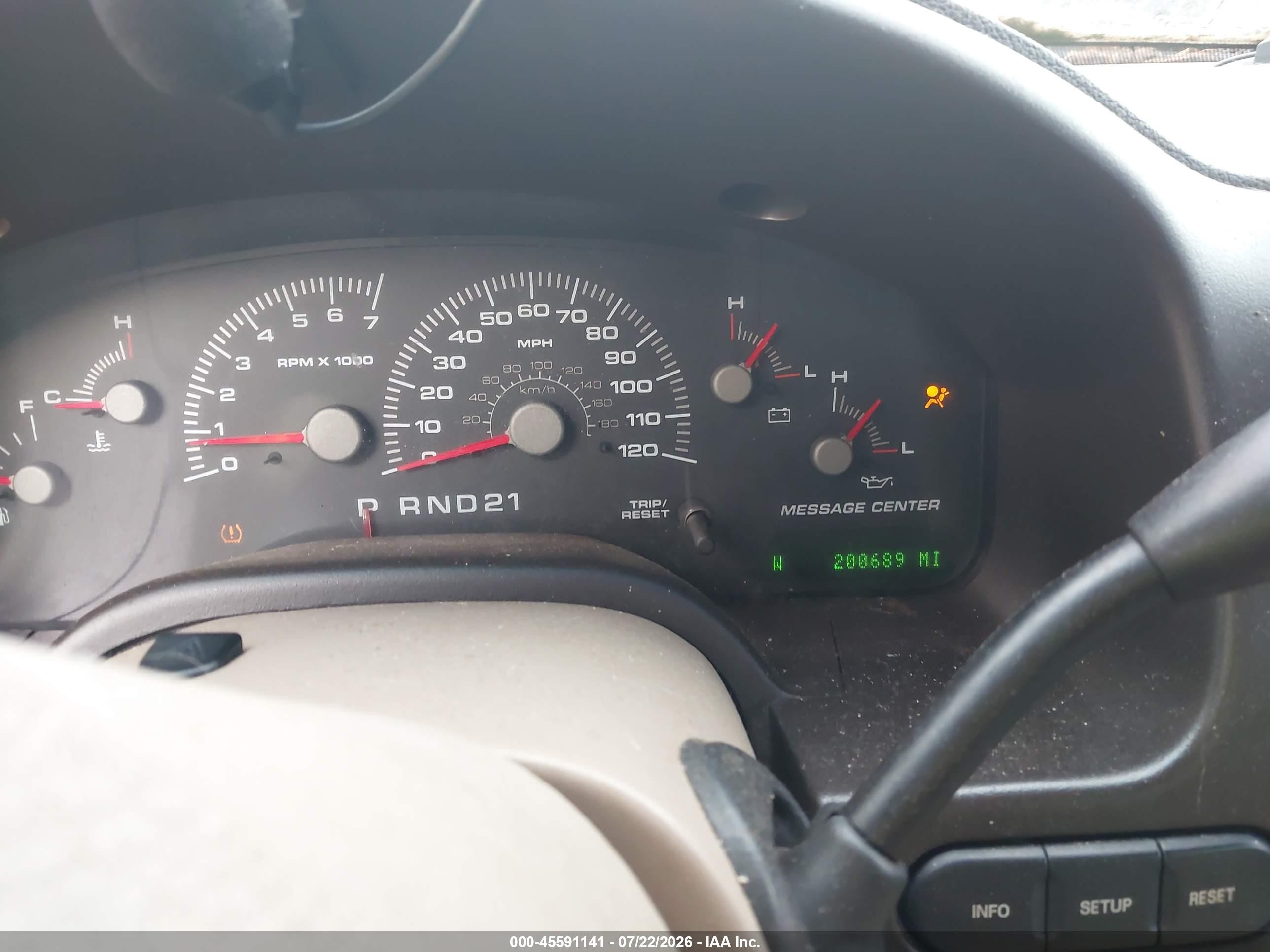 2004 Ford Expedition Eddie Bauer Blue vin: 1FMFU18L94LA48017