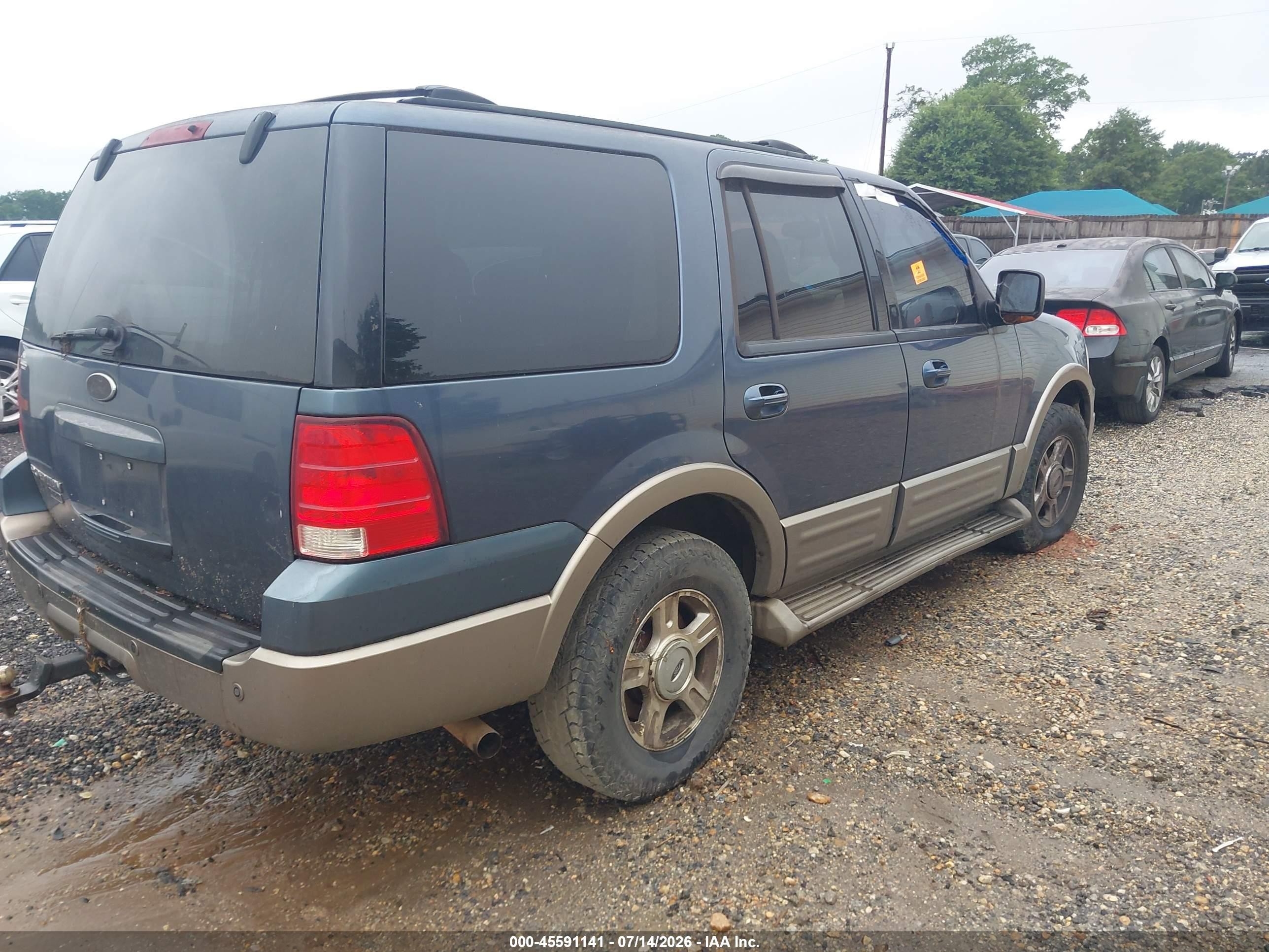 2004 Ford Expedition Eddie Bauer Blue vin: 1FMFU18L94LA48017