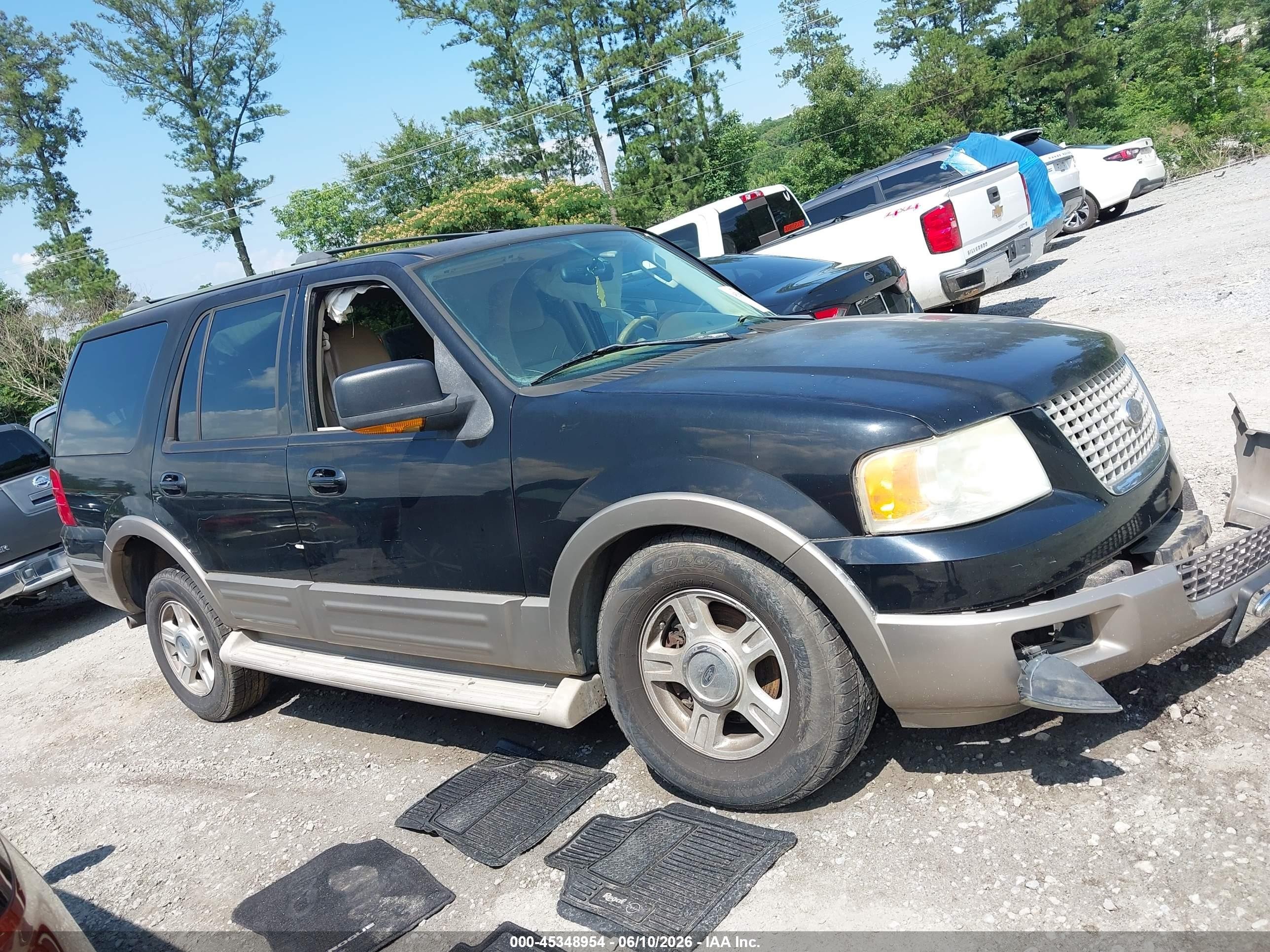 2004 Ford Expedition Eddie Bauer Black vin: 1FMFU18L94LB59893