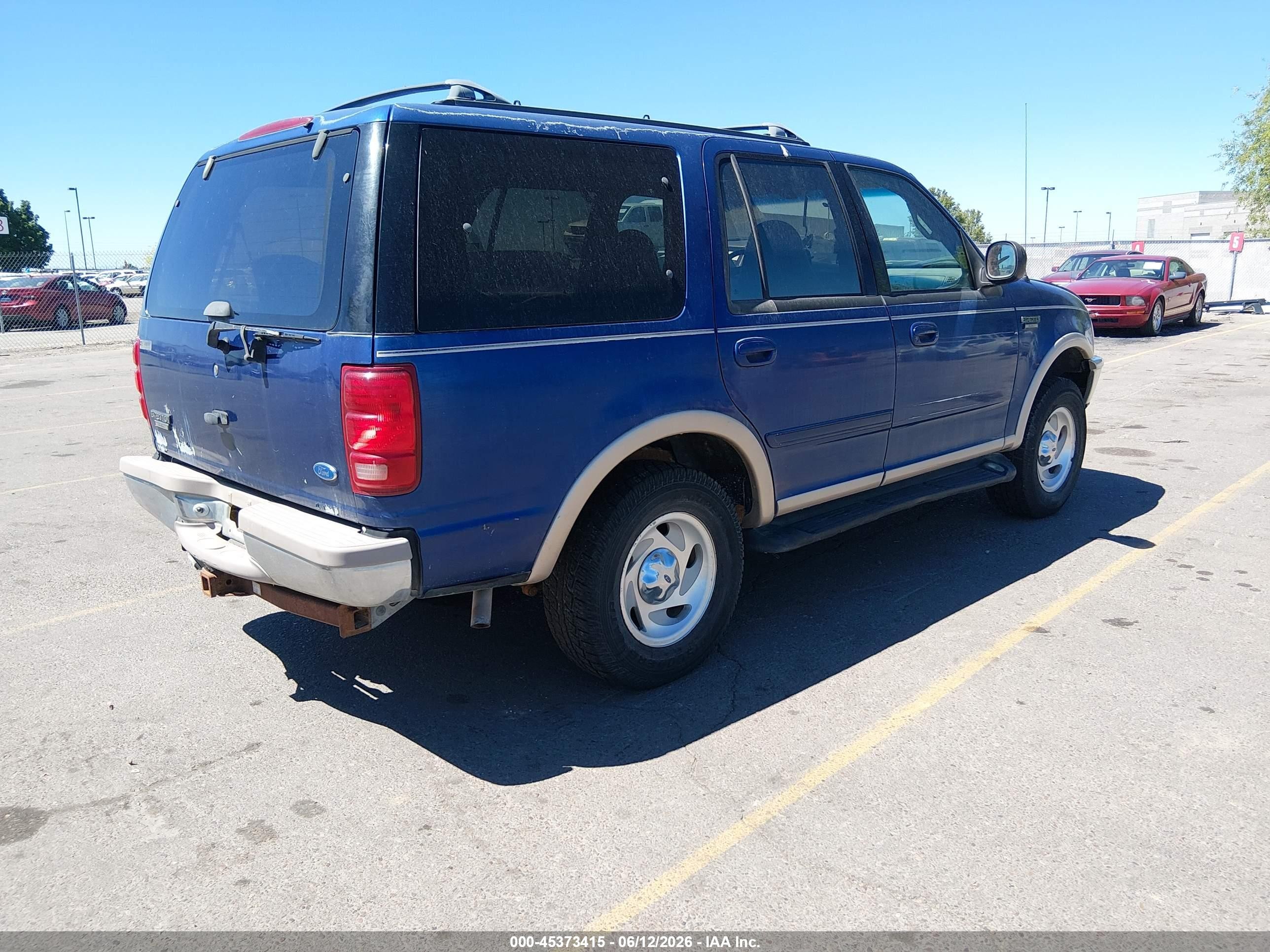 1997 Ford Expedition Eddie Bauer/xlt Blue vin: 1FMFU18L9VLB37779