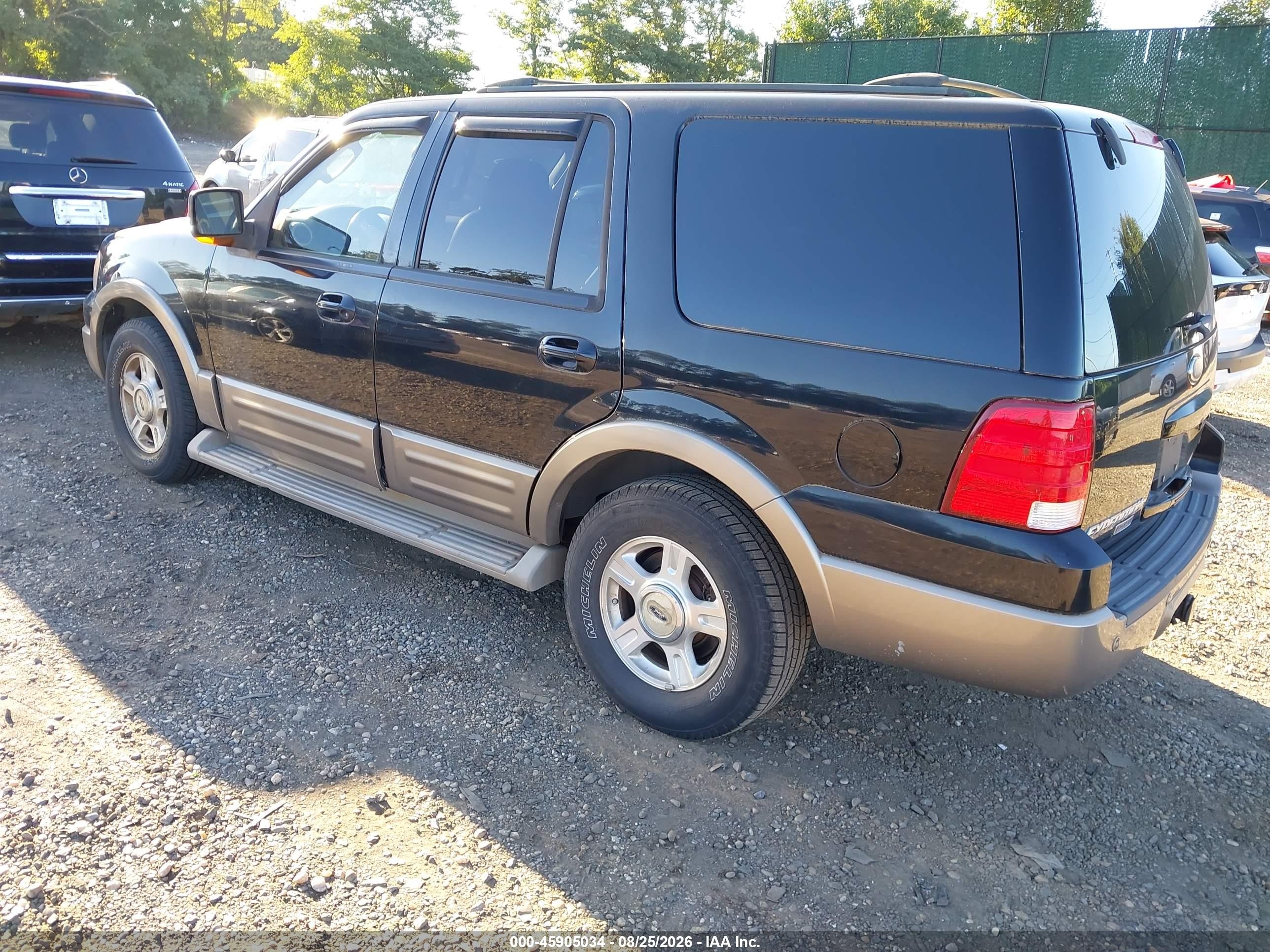 2003 Ford Expedition Eddie Bauer Black vin: 1FMFU18LX3LB81030