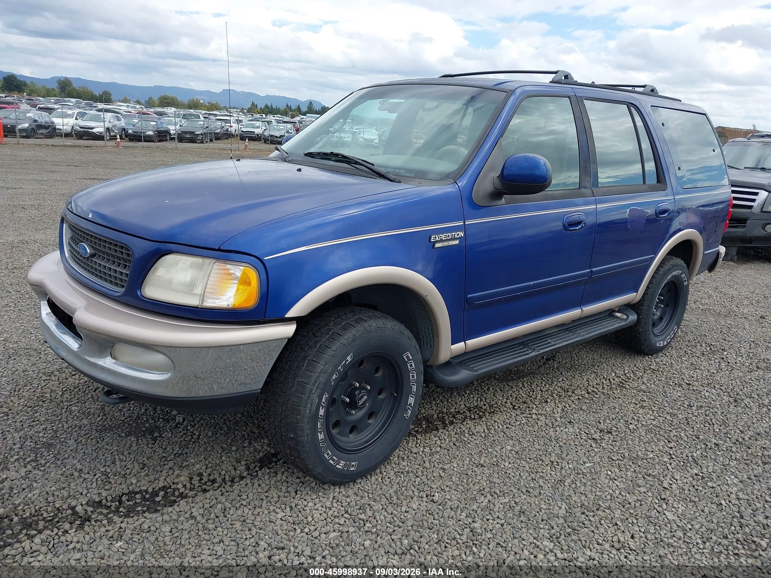 1997 Ford Expedition Eddie Bauer/xlt Blue vin: 1FMFU18LXVLB26211