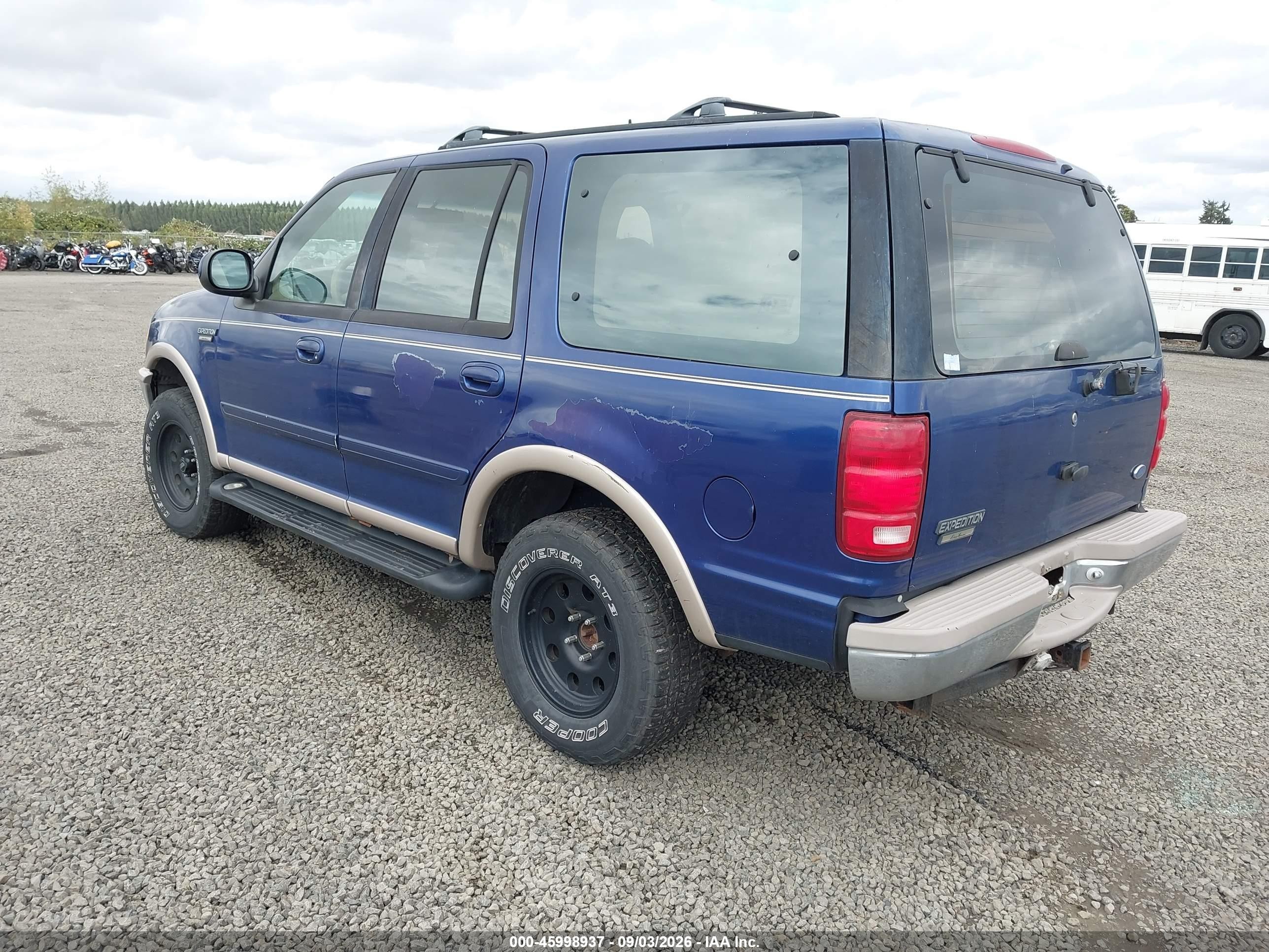 1997 Ford Expedition Eddie Bauer/xlt Blue vin: 1FMFU18LXVLB26211