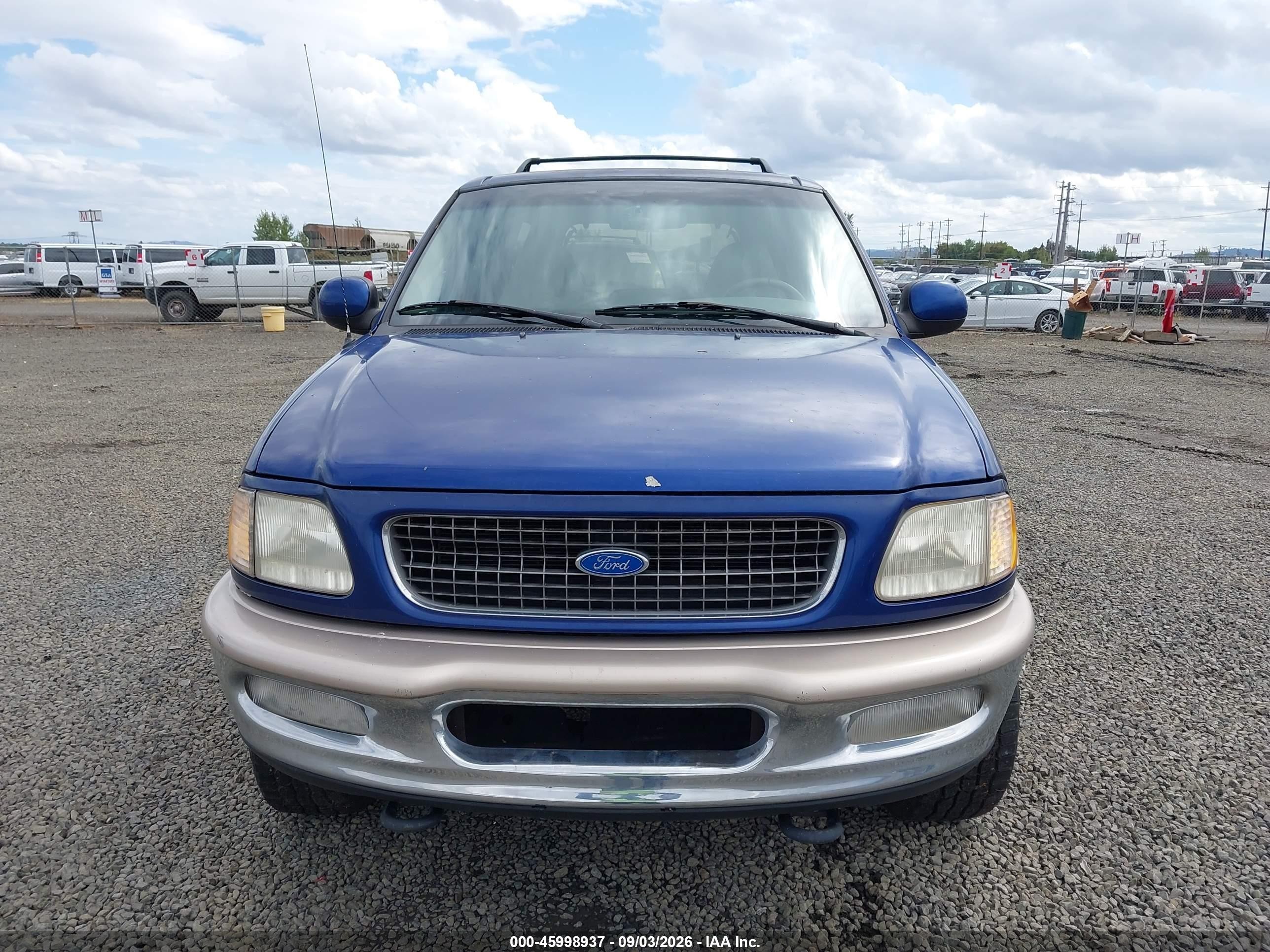1997 Ford Expedition Eddie Bauer/xlt Blue vin: 1FMFU18LXVLB26211
