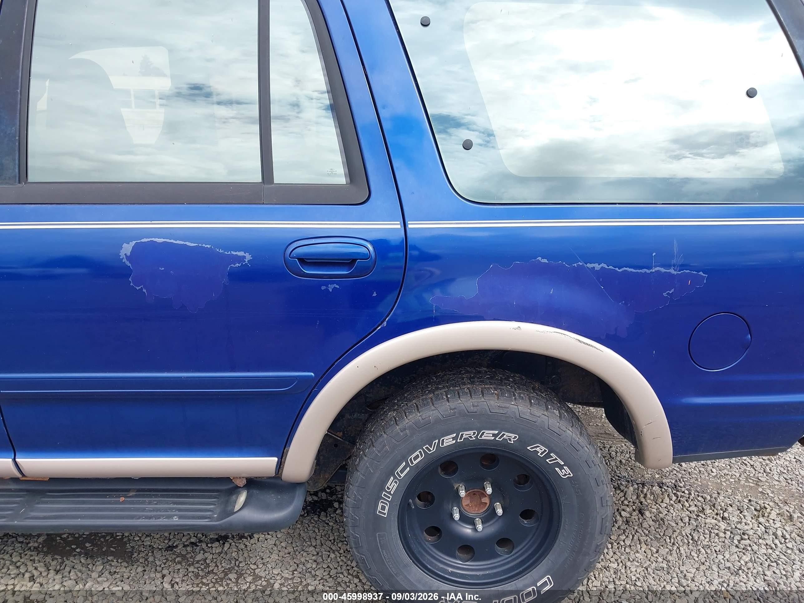 1997 Ford Expedition Eddie Bauer/xlt Blue vin: 1FMFU18LXVLB26211