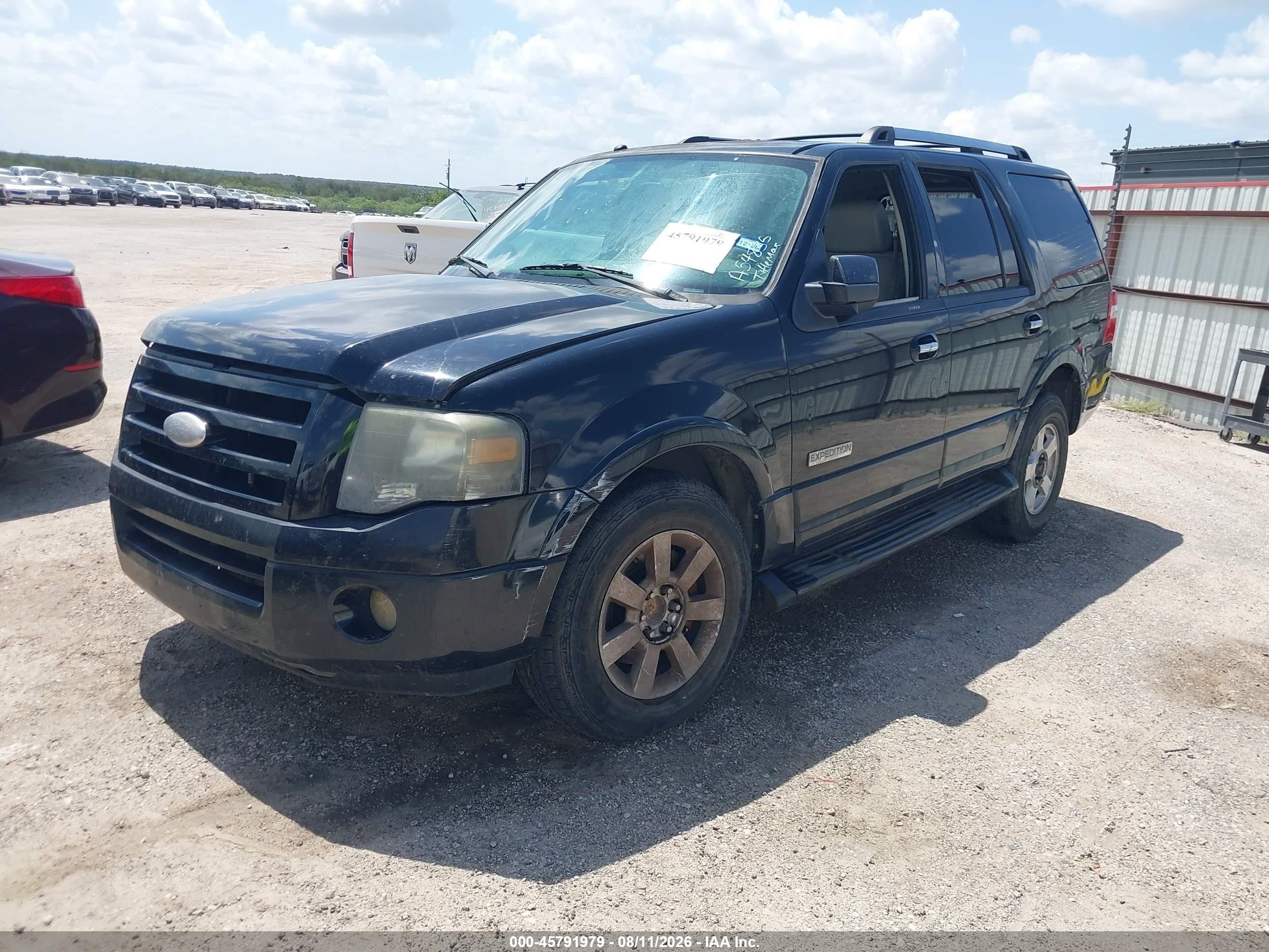 2007 Ford Expedition Limited Black vin: 1FMFU19517LA54835