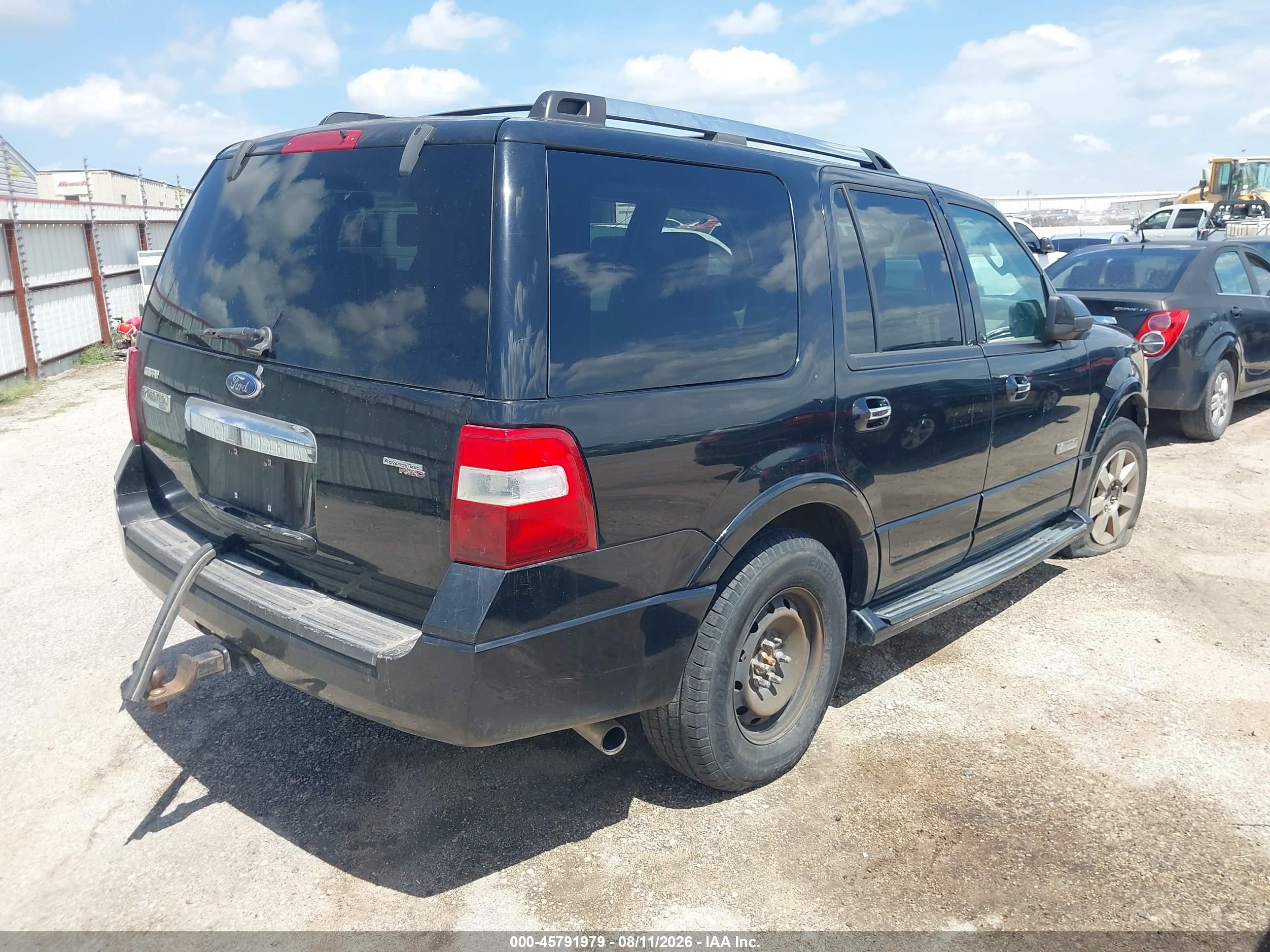 2007 Ford Expedition Limited Black vin: 1FMFU19517LA54835