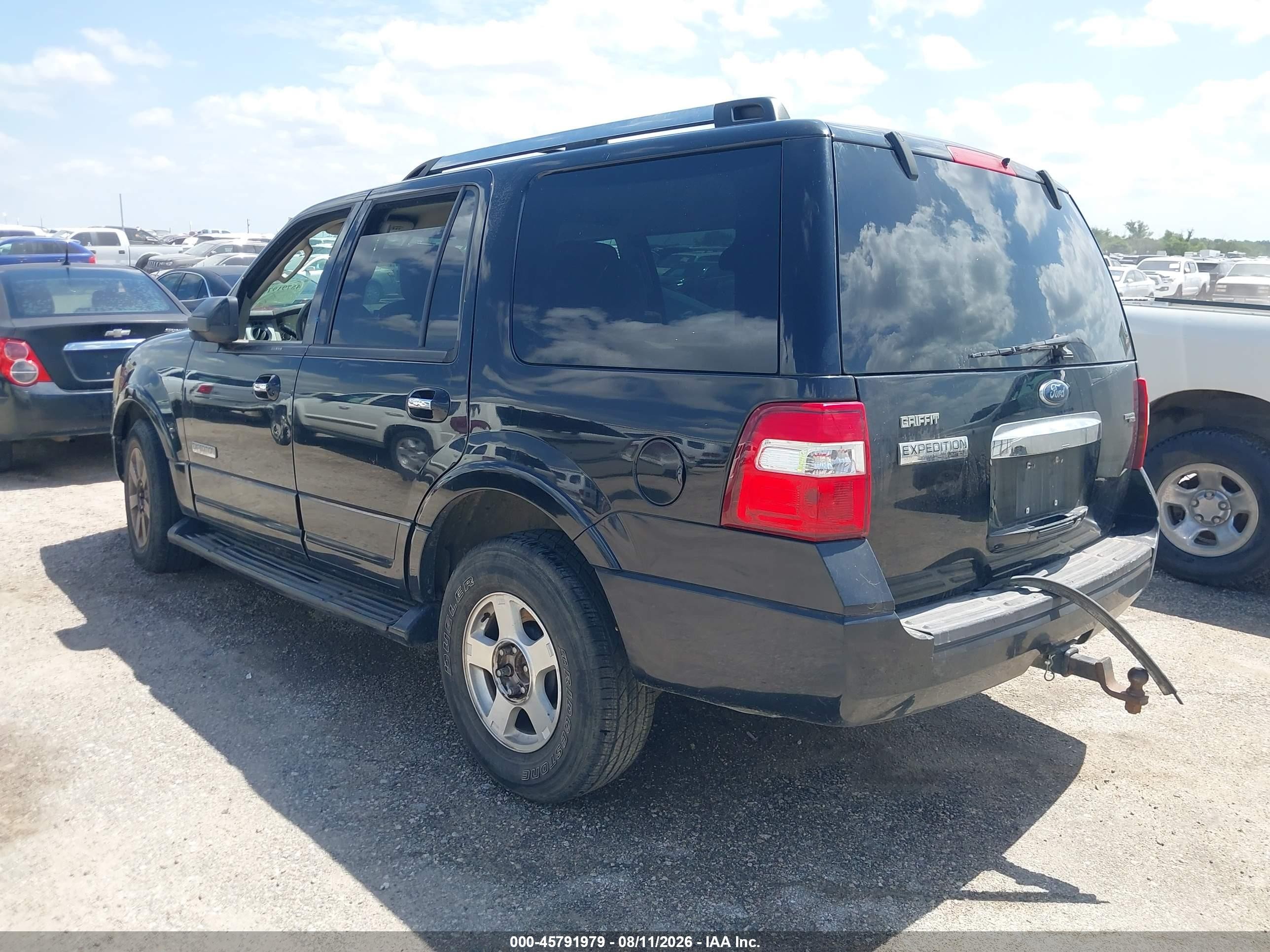 2007 Ford Expedition Limited Black vin: 1FMFU19517LA54835