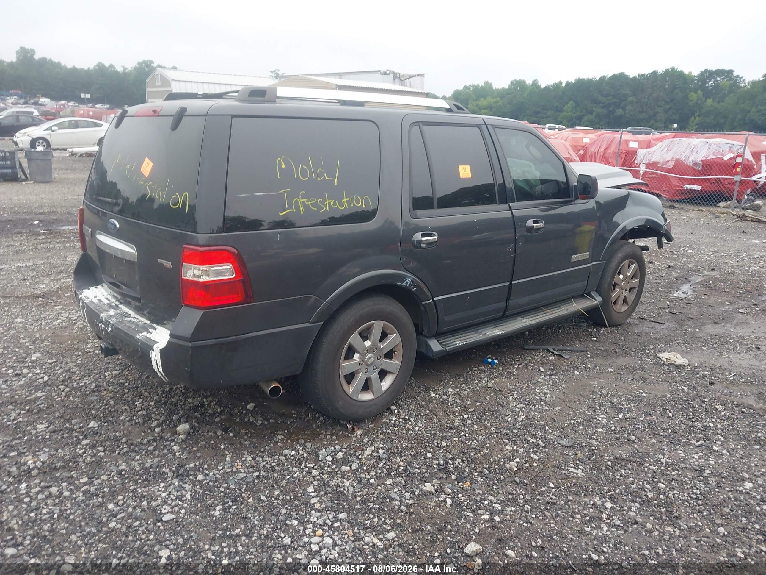 2007 Ford Expedition Limited Black vin: 1FMFU19537LA51452