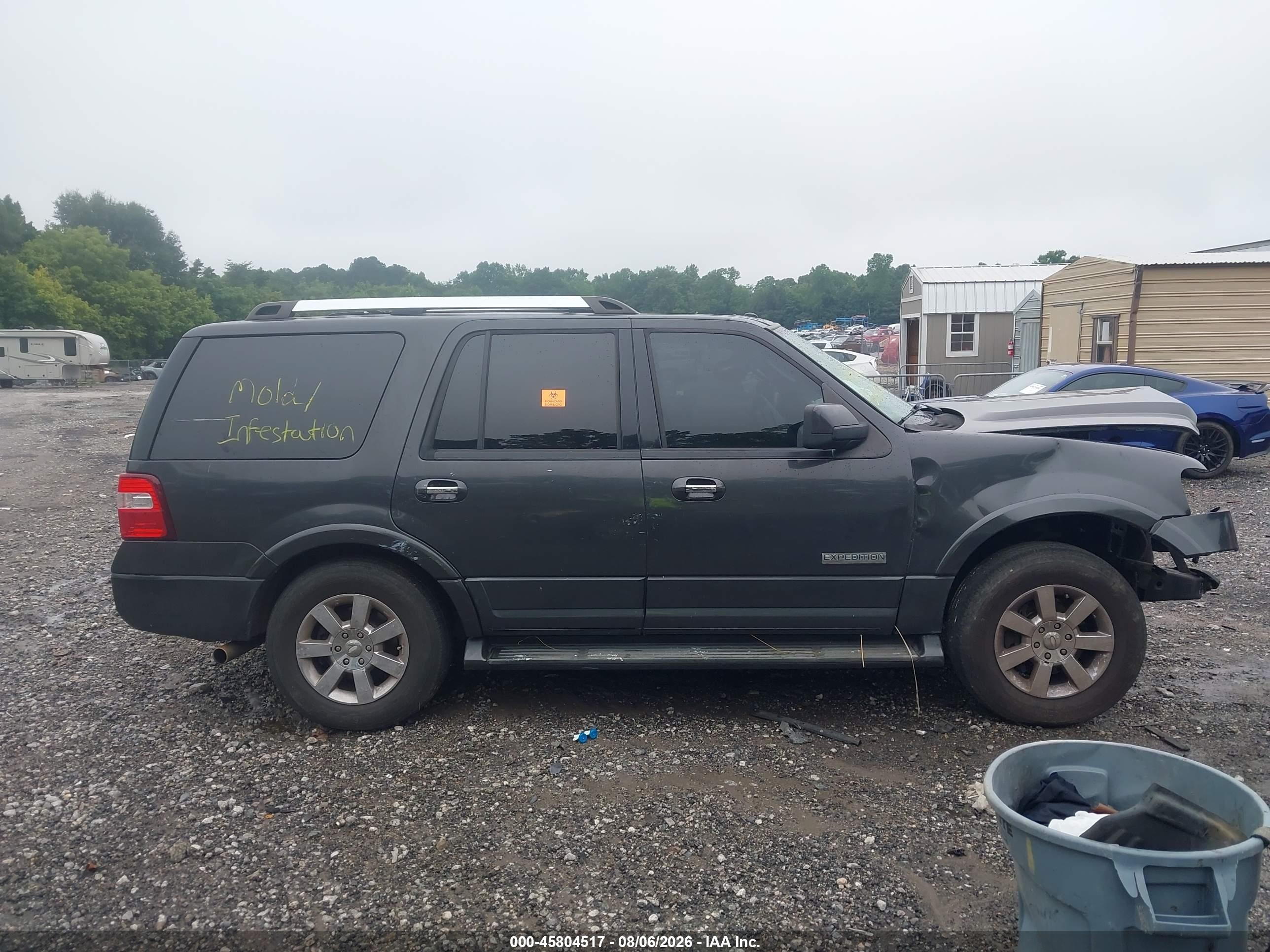 2007 Ford Expedition Limited Black vin: 1FMFU19537LA51452