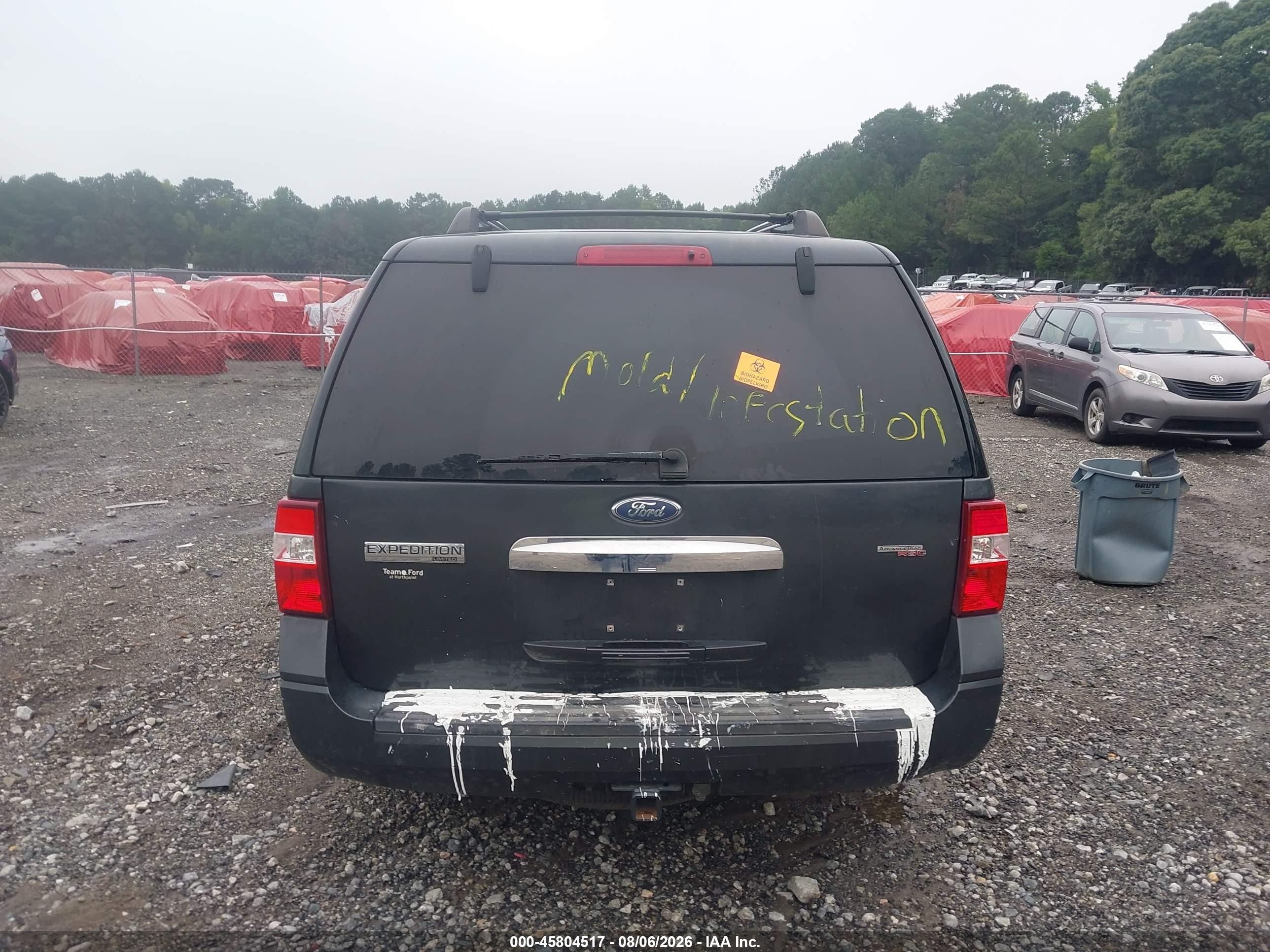 2007 Ford Expedition Limited Black vin: 1FMFU19537LA51452