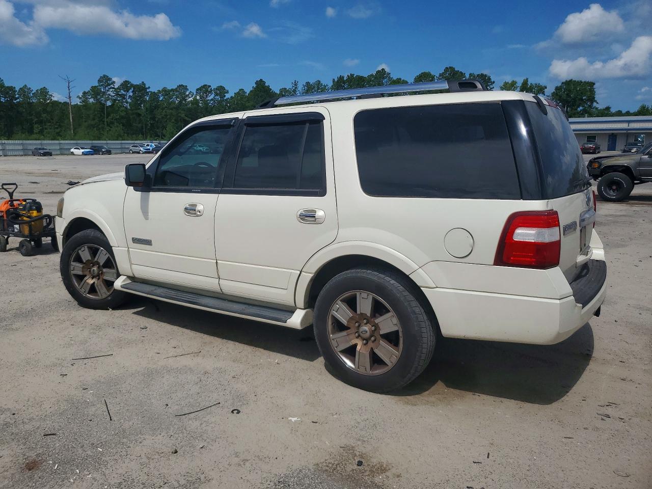 2007 Ford Expedition Limited White vin: 1FMFU19537LA75007