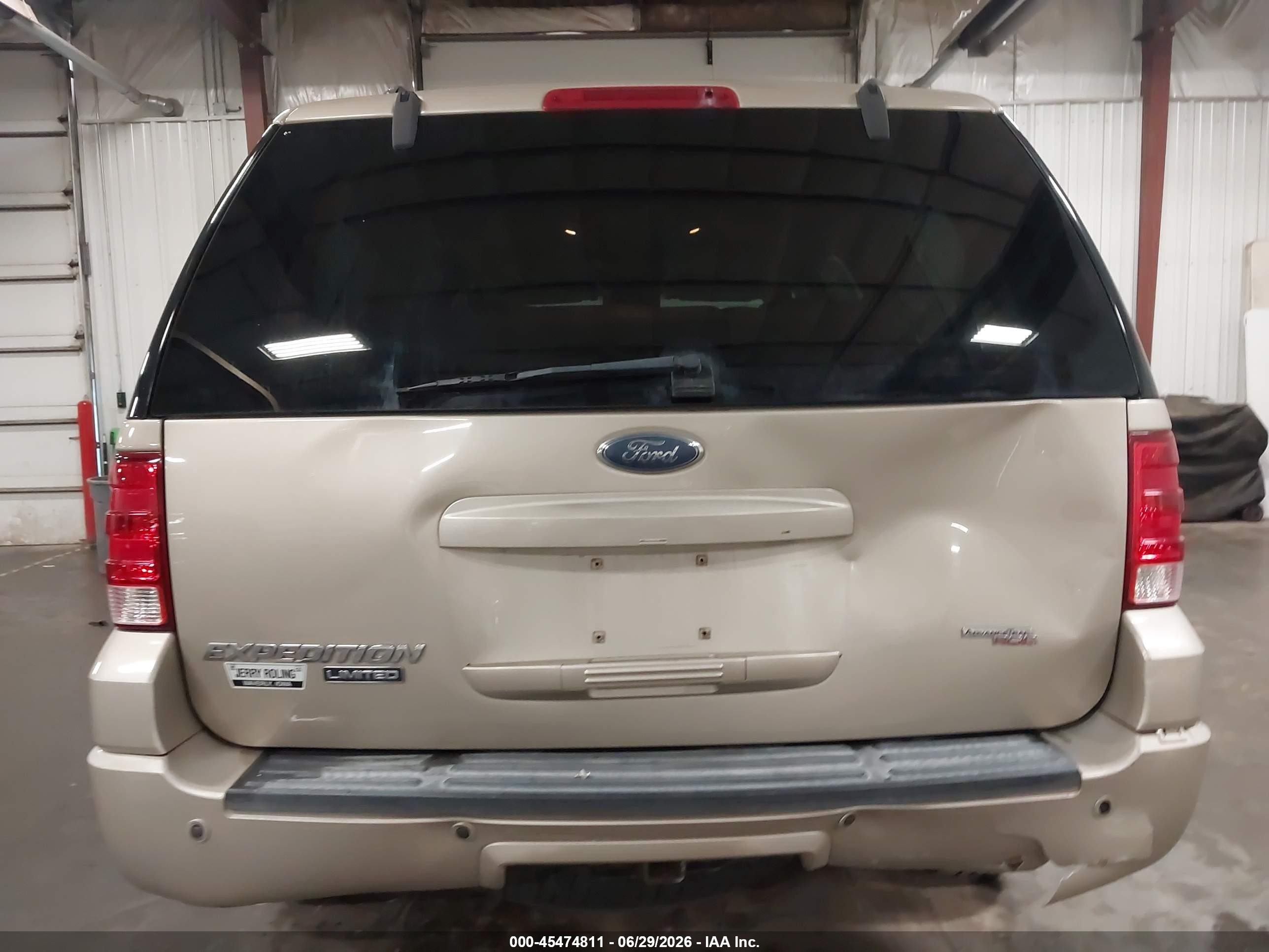 2006 Ford Expedition Limited Желто-коричневый vin: 1FMFU19546LA49675