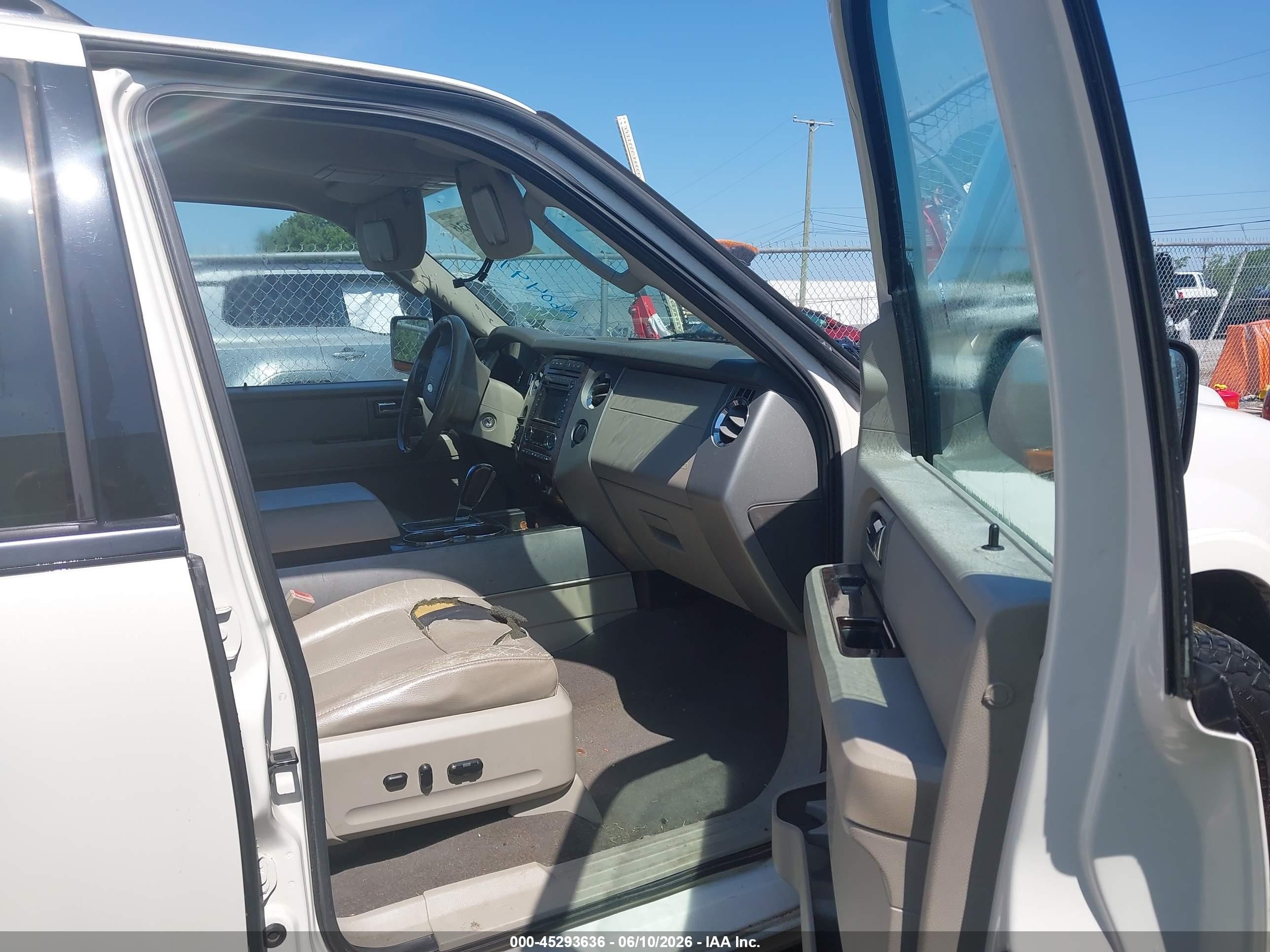 2007 Ford Expedition Limited White vin: 1FMFU19547LA60497