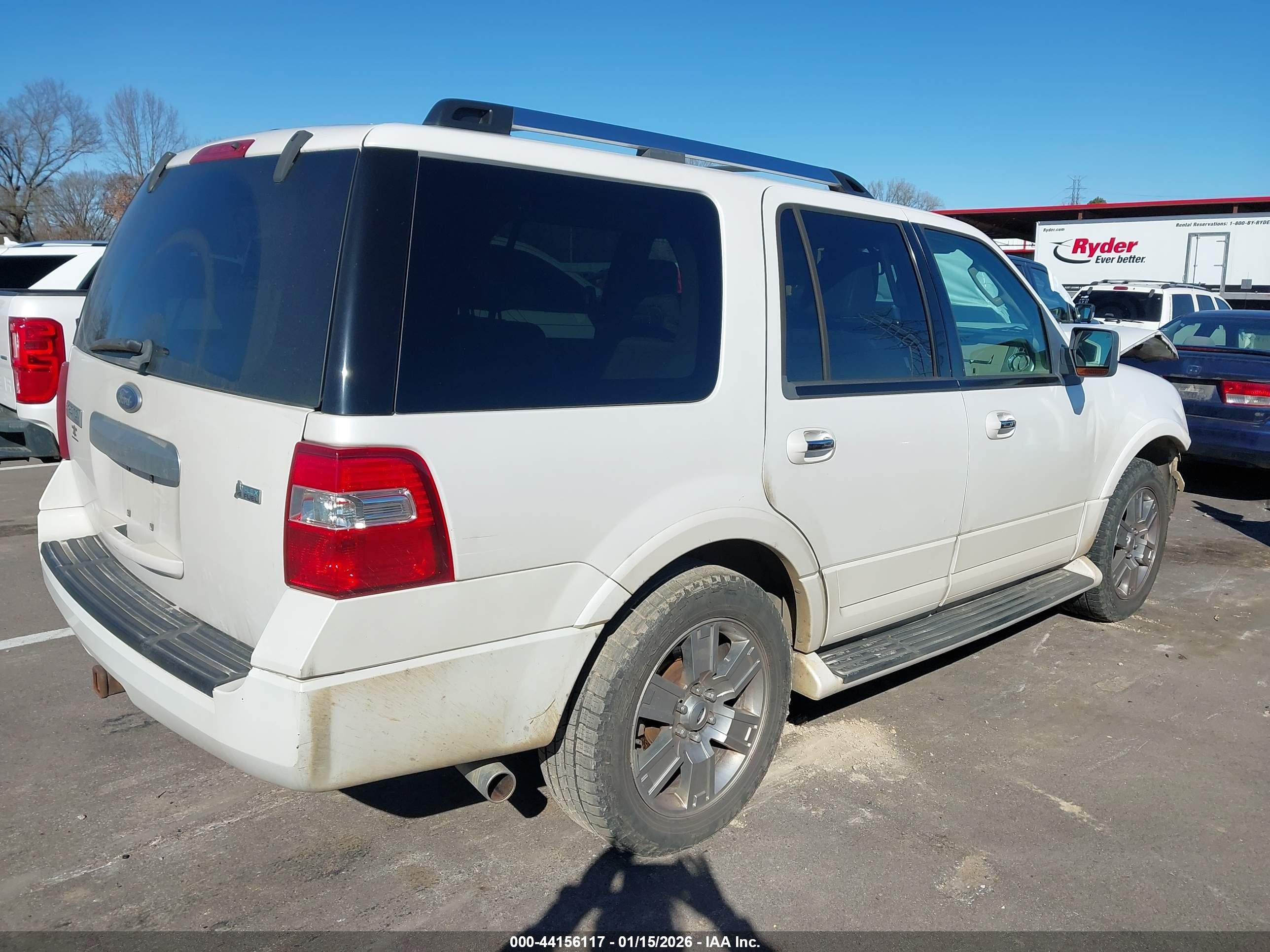 2009 Ford Expedition Limited White vin: 1FMFU19549EB02240