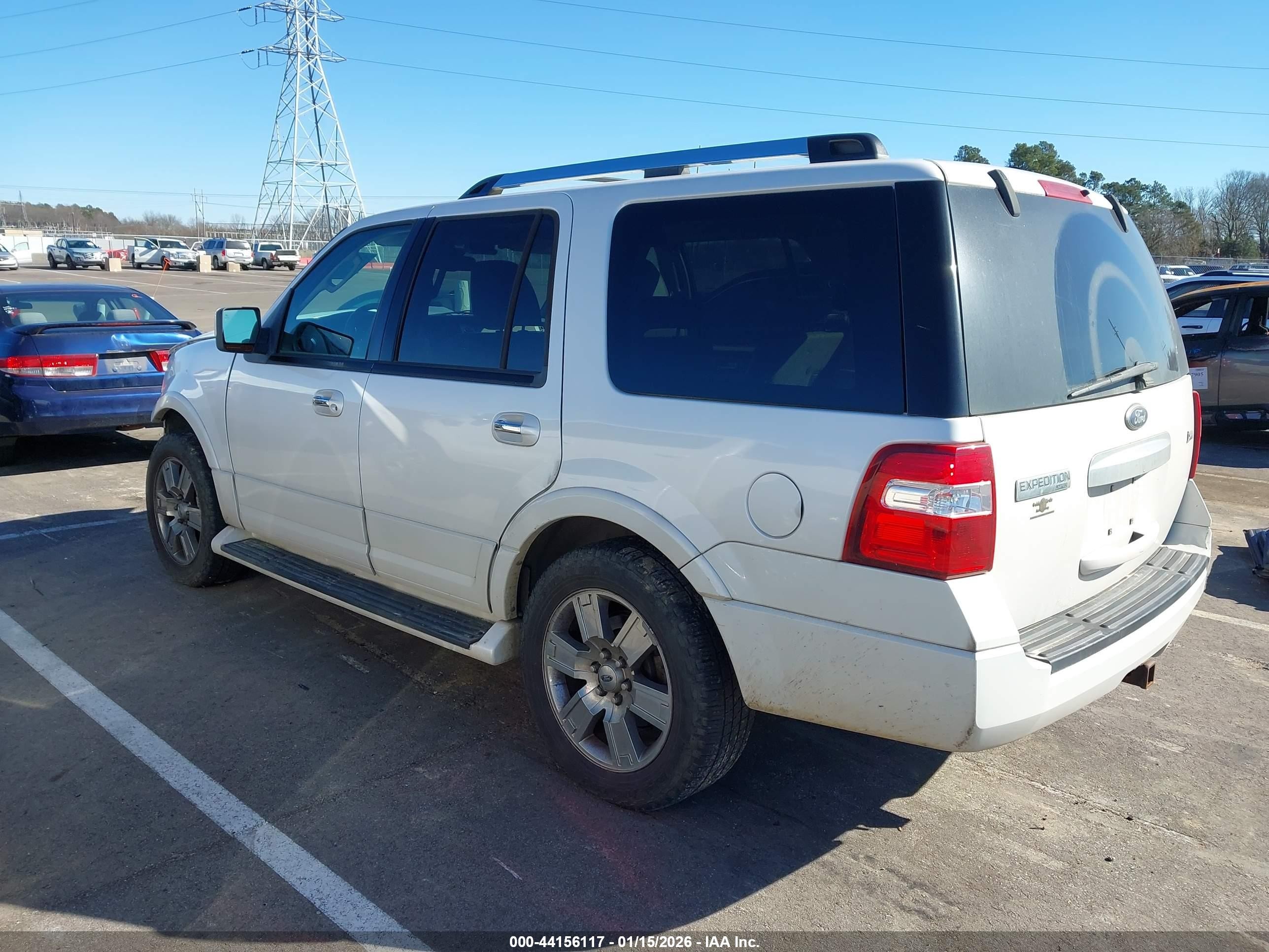 2009 Ford Expedition Limited White vin: 1FMFU19549EB02240